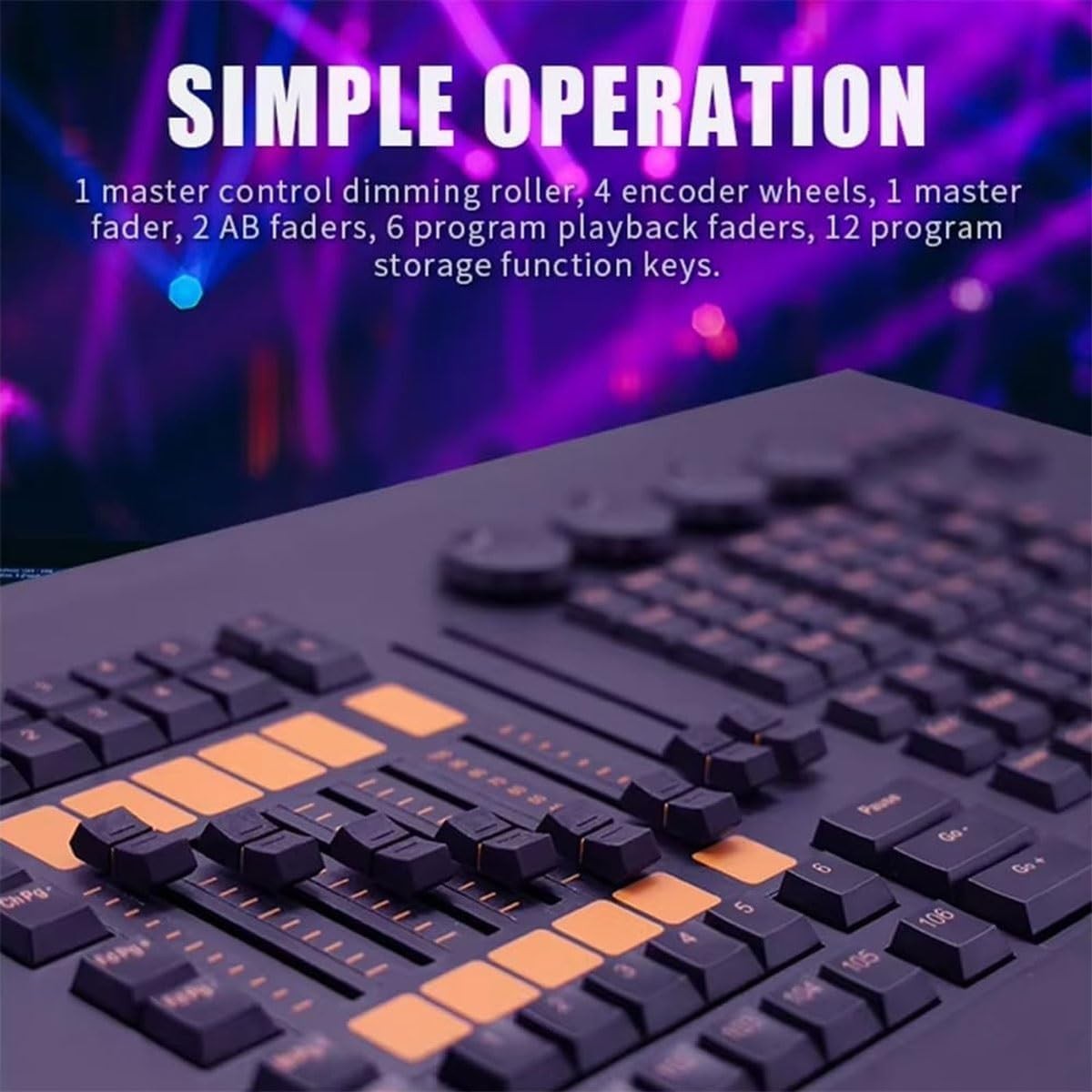 New dmx light controller command wing 2 onpc with case for dj stage show pub US