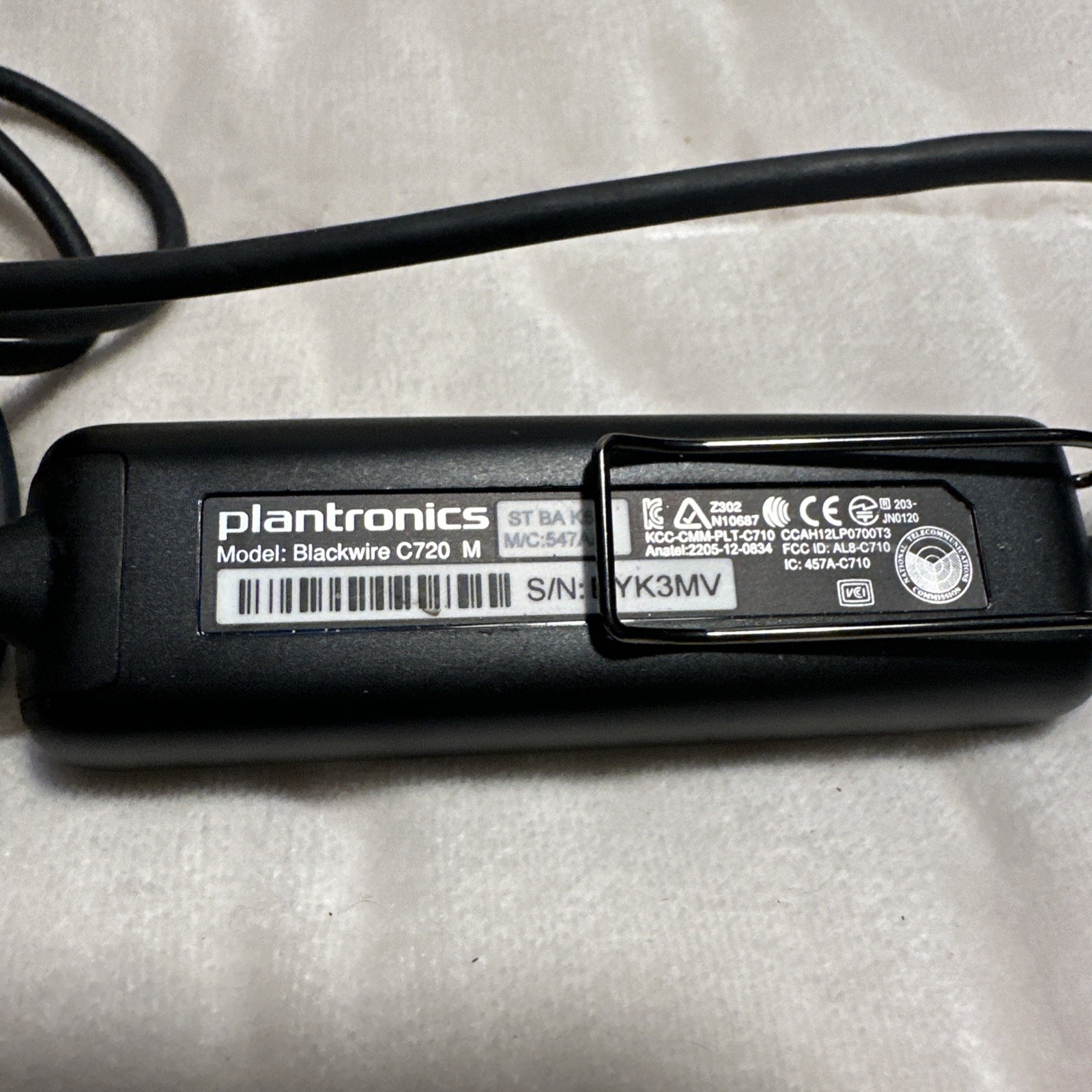 Plantronics Blackwire C720-M Wired Headset Black