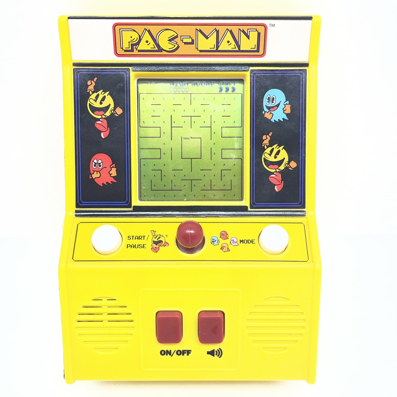 Pac-Man Mini Arcade Game 6" Handheld Machine Portable Battery Operated Tested!