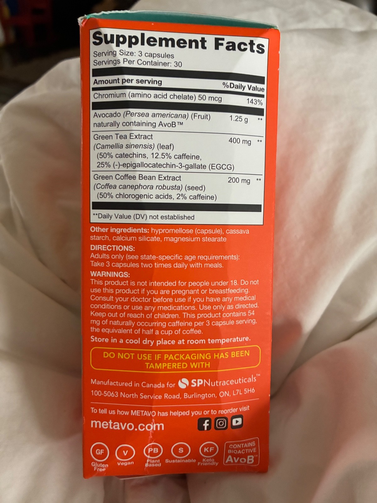 Metavo Advanced Weight Support – Natural Diet Supplements with Essential Nutr...