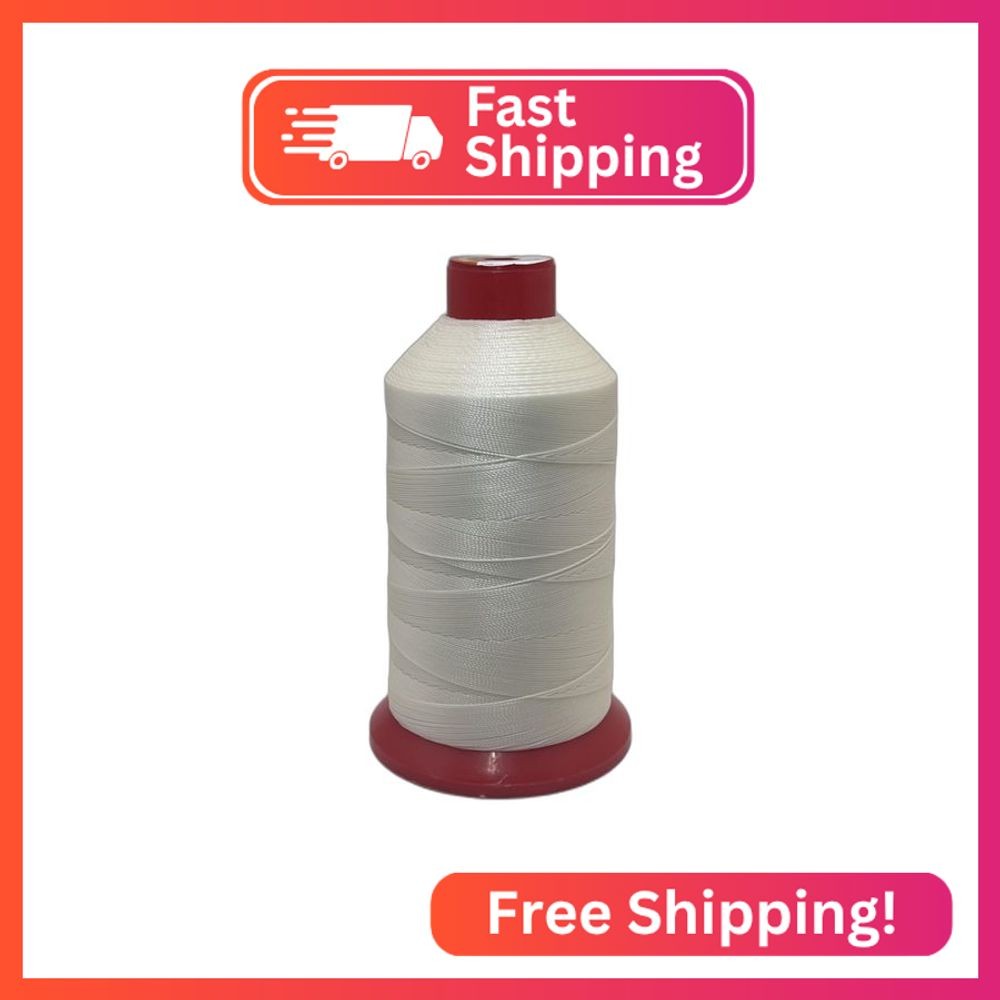 UV Resistant Bonded Polyester Sewing Thread for Upholstery, Outdoor, Marine (Raw