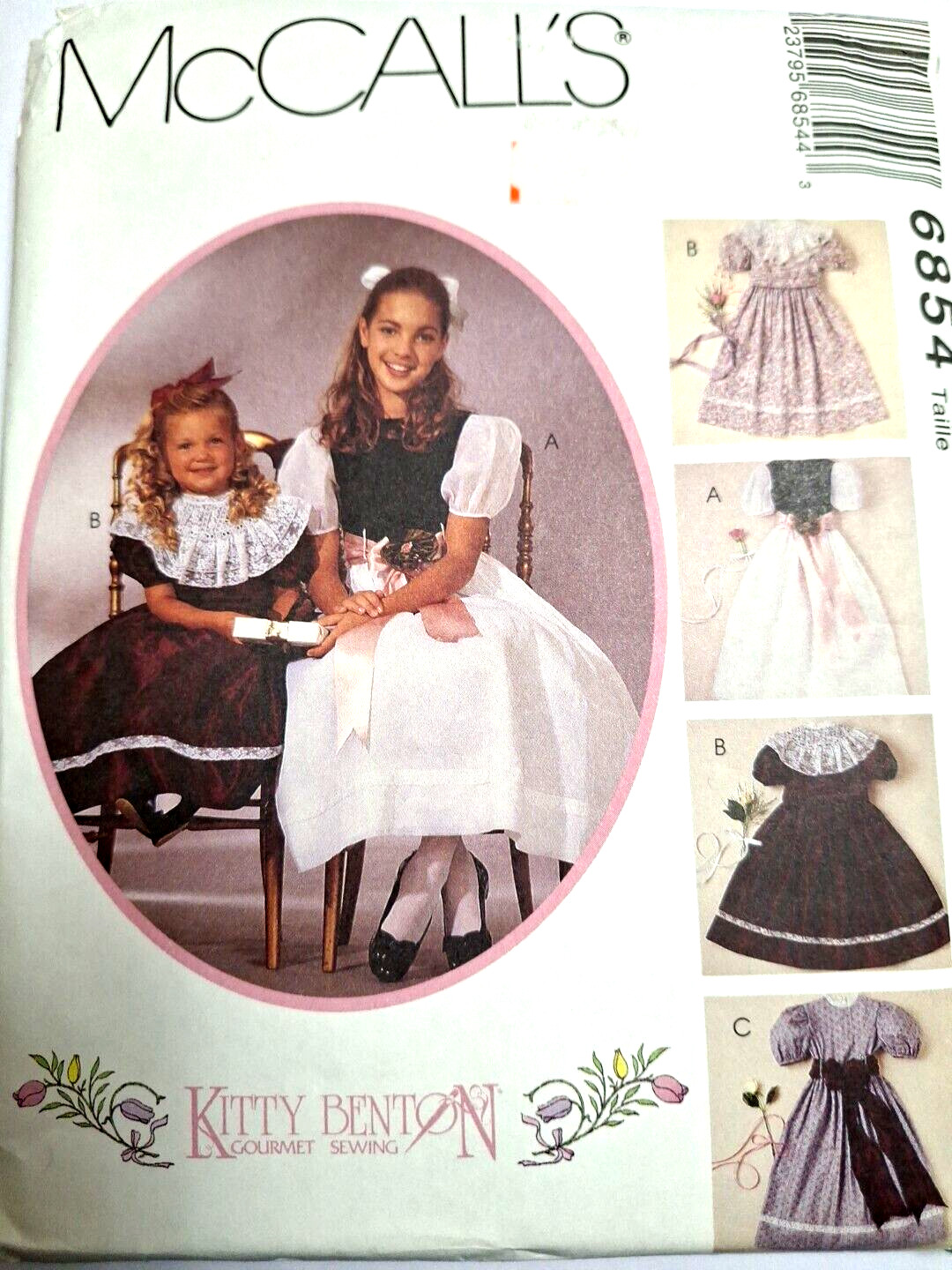 Dress Slip Holiday Party Modest Girls 6 McCalls 6854 Sewing Pattern Benton UC