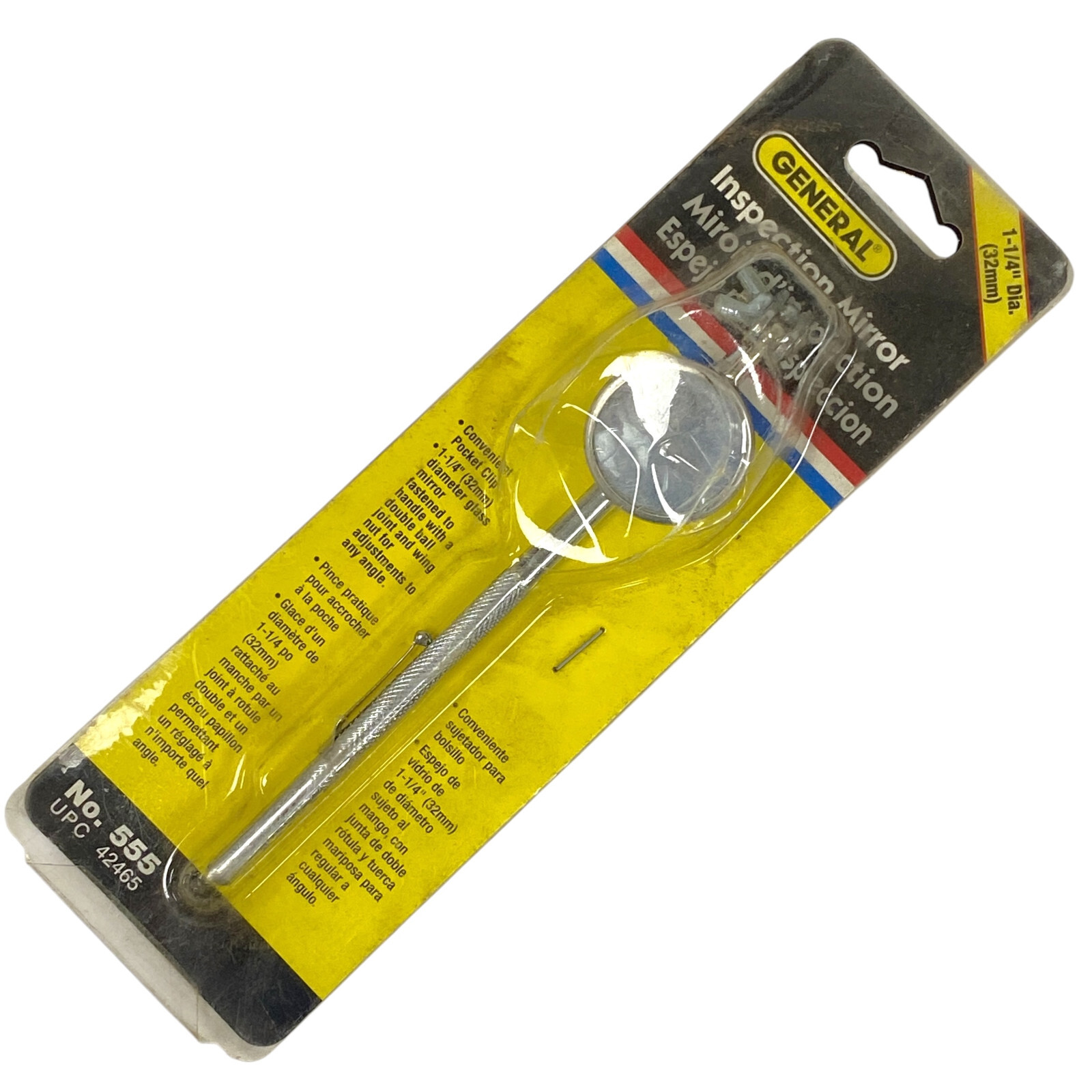 General Tools No 555 1 1/4 in Diameter Inspection Mirror