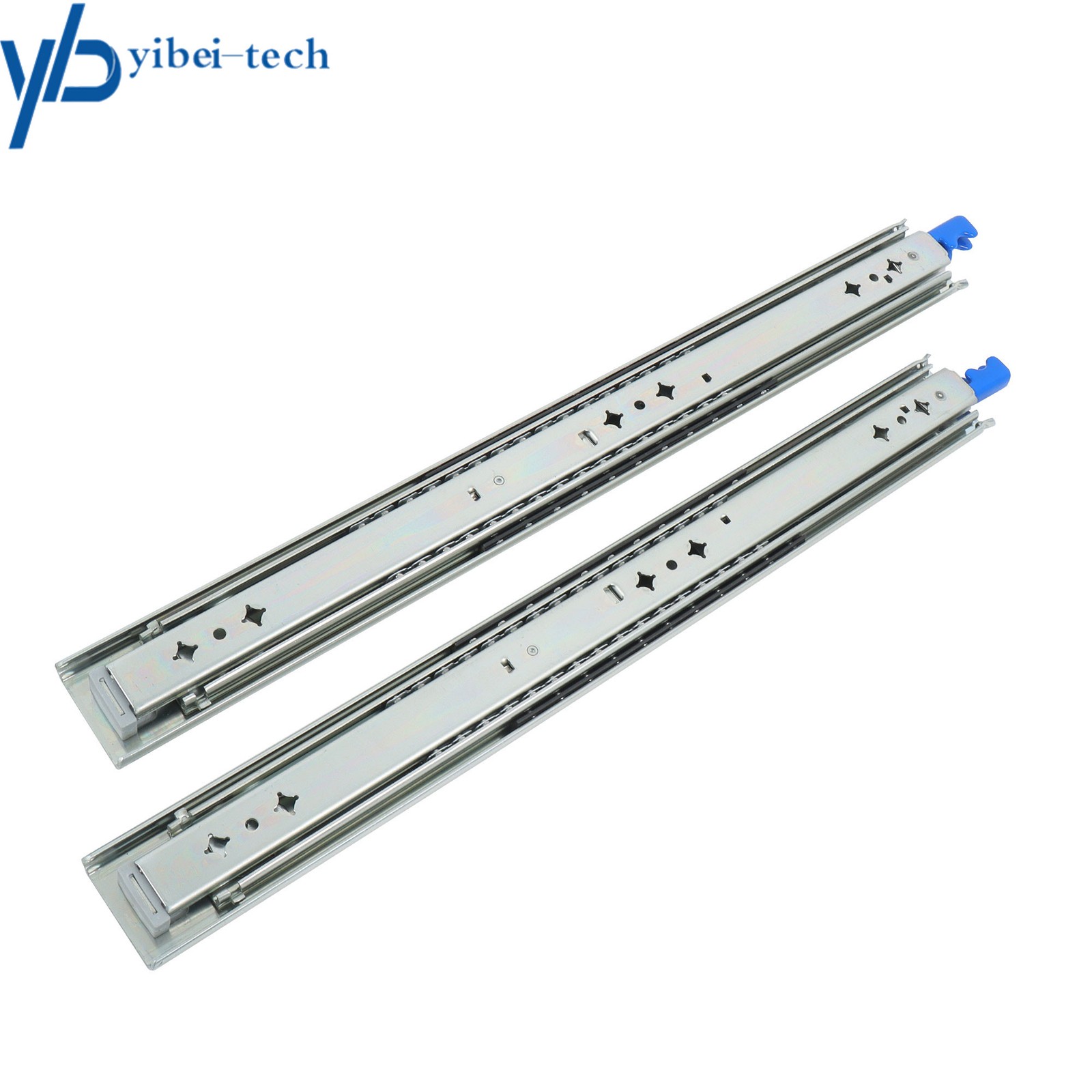 1 Pair Locking Drawer Slides 20" Full Extension & Lock 500 lb Load Capacity