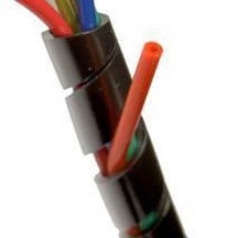 3/8" UV Black Spiral Bundling Wrap-Around Sleeving - (25 ft. spool)