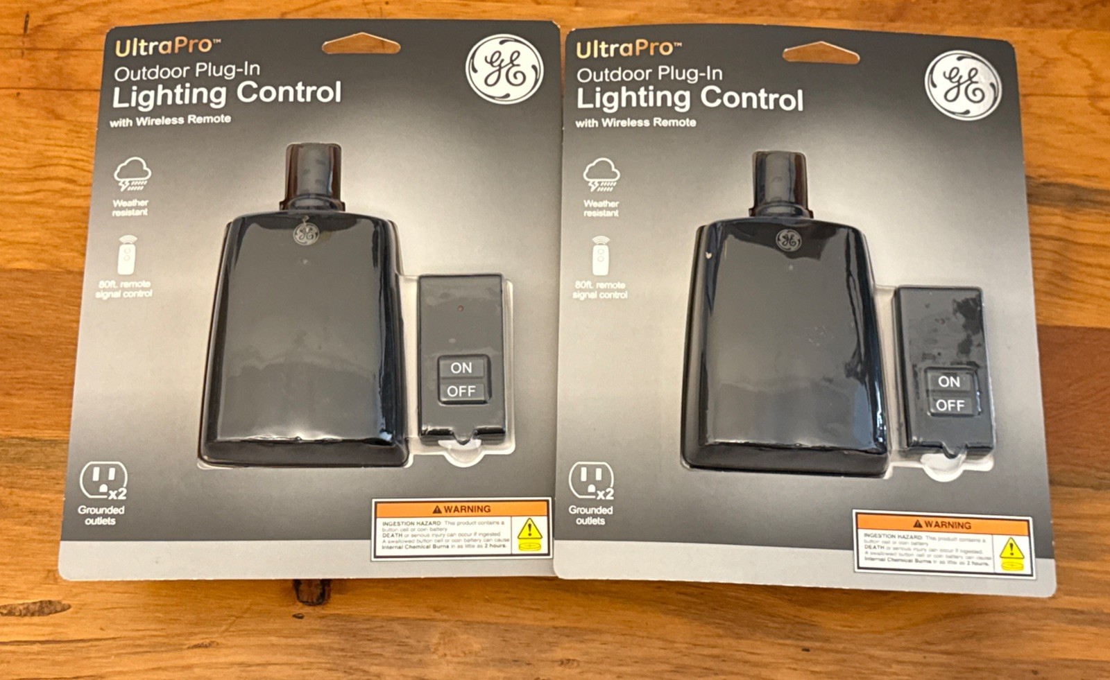 2 Pack Ultra Pro Outdoor Plug in Lighting Control & Wireless Remote New Sealed
