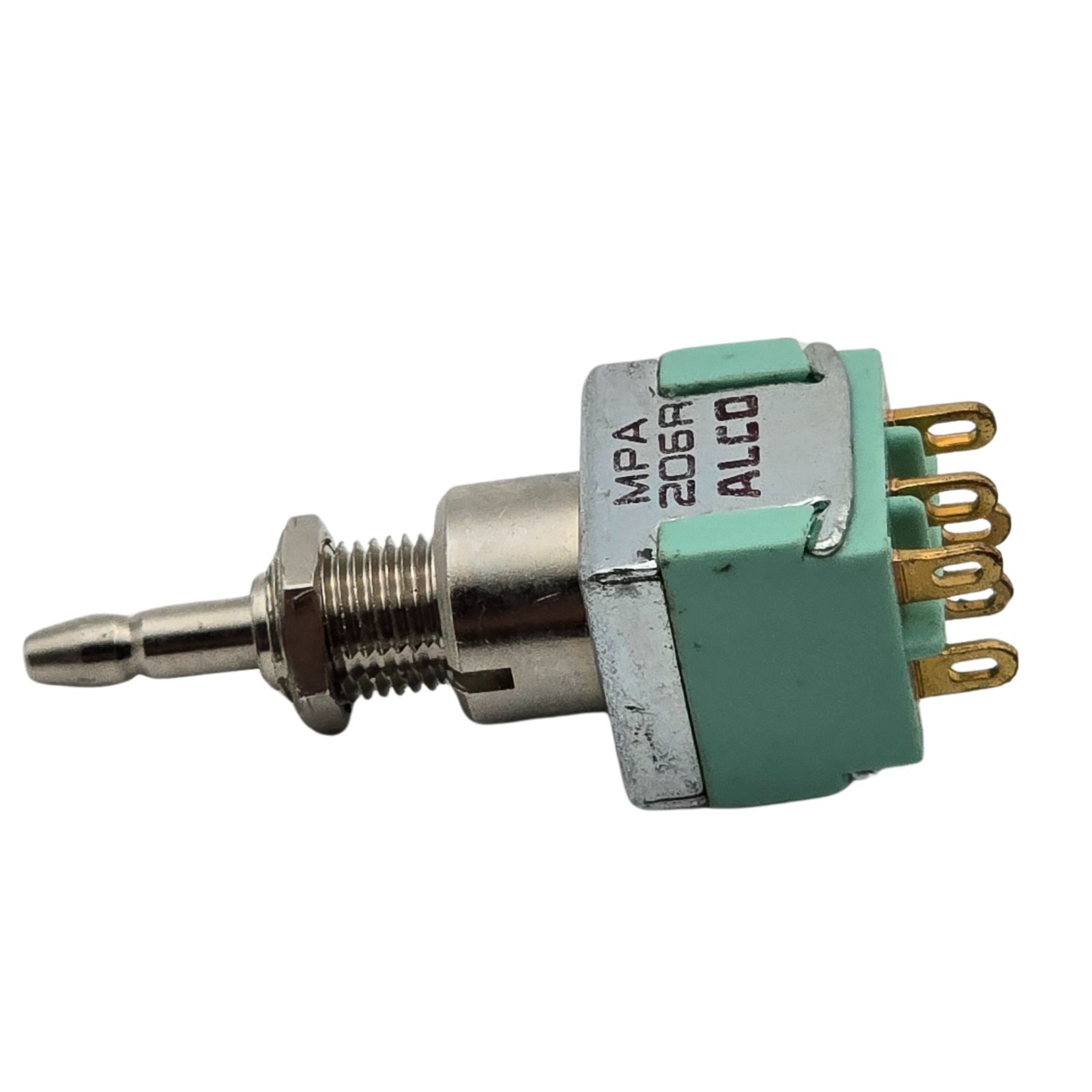 Alco MPA206R DPDT Momentary Pushbutton Switch 6A 125V Panel Mount