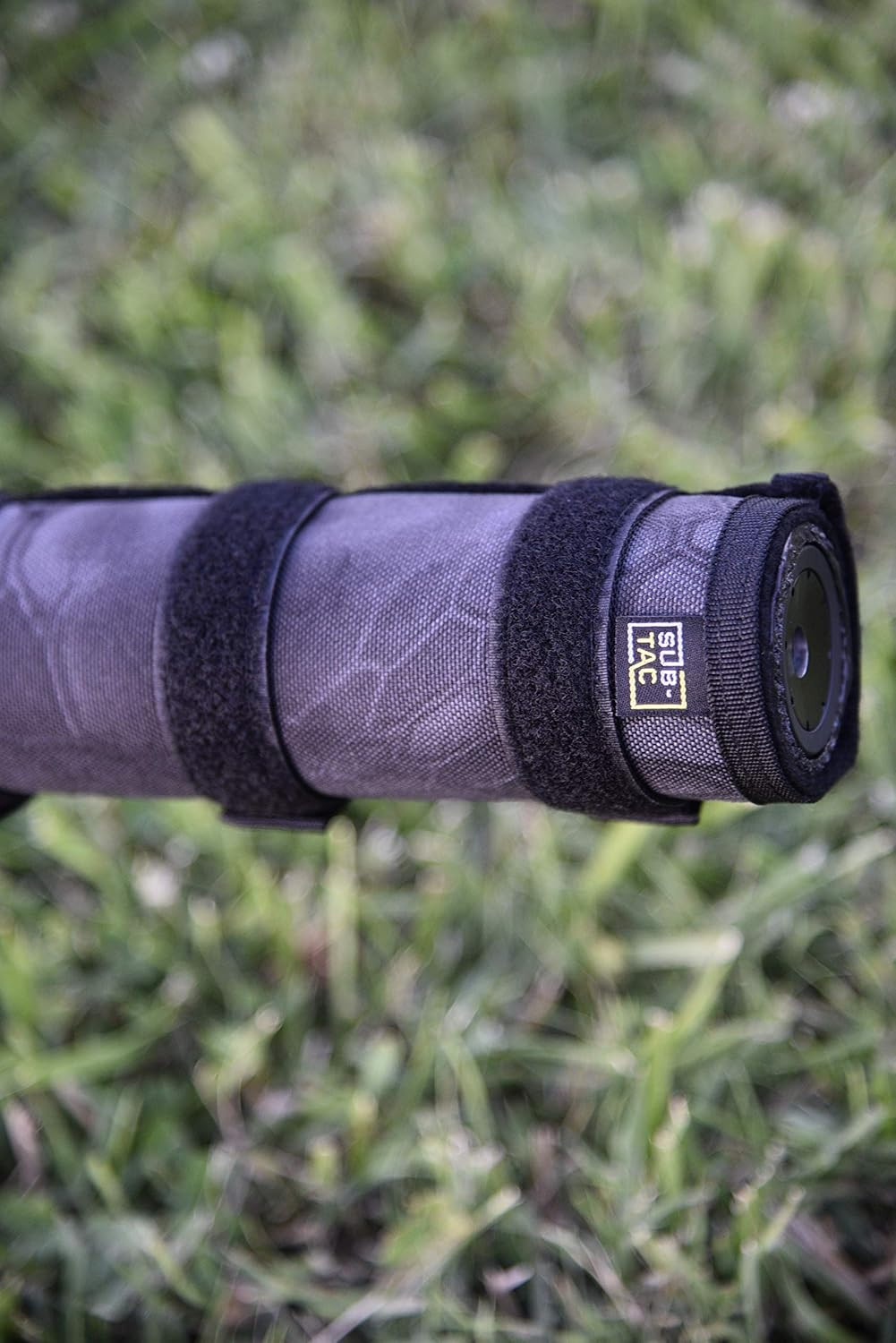 Full Auto High Temp Alpha Suppressor Cover 7.5 Inch Dark Black Camo