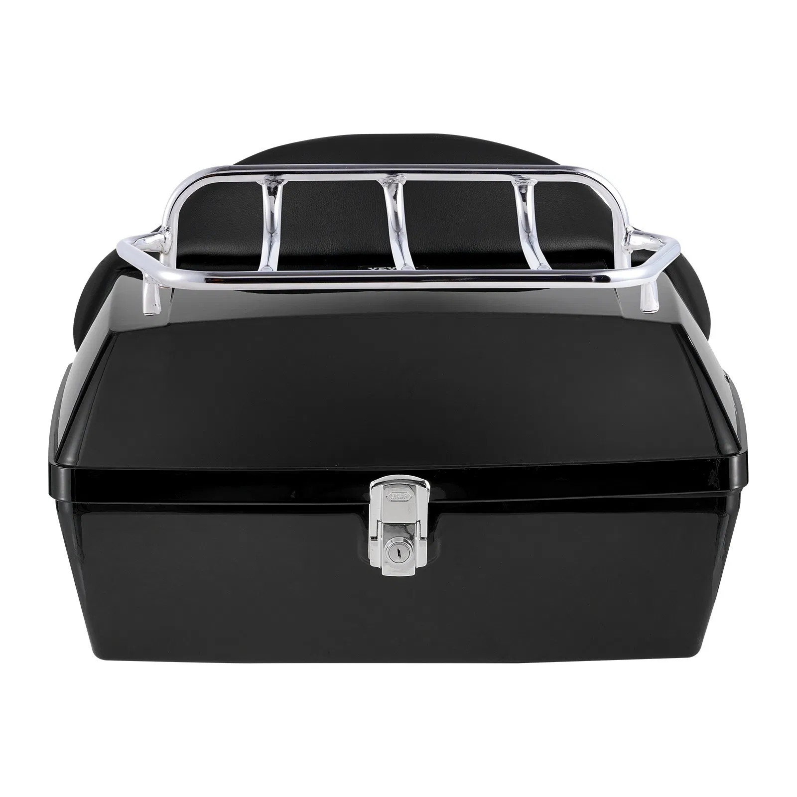 Motorcycle Top Case, Universal Durable PP Material Motorbike Tail Box with Refle