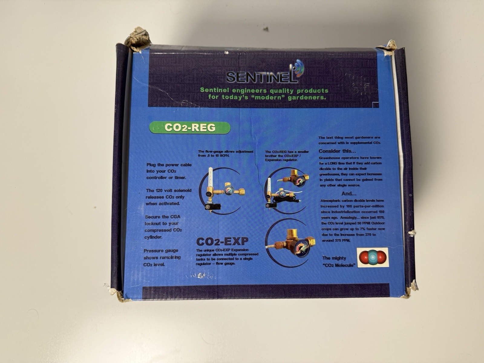 Sentinel CO2-REG Regulator System Original Box Used Tested Working