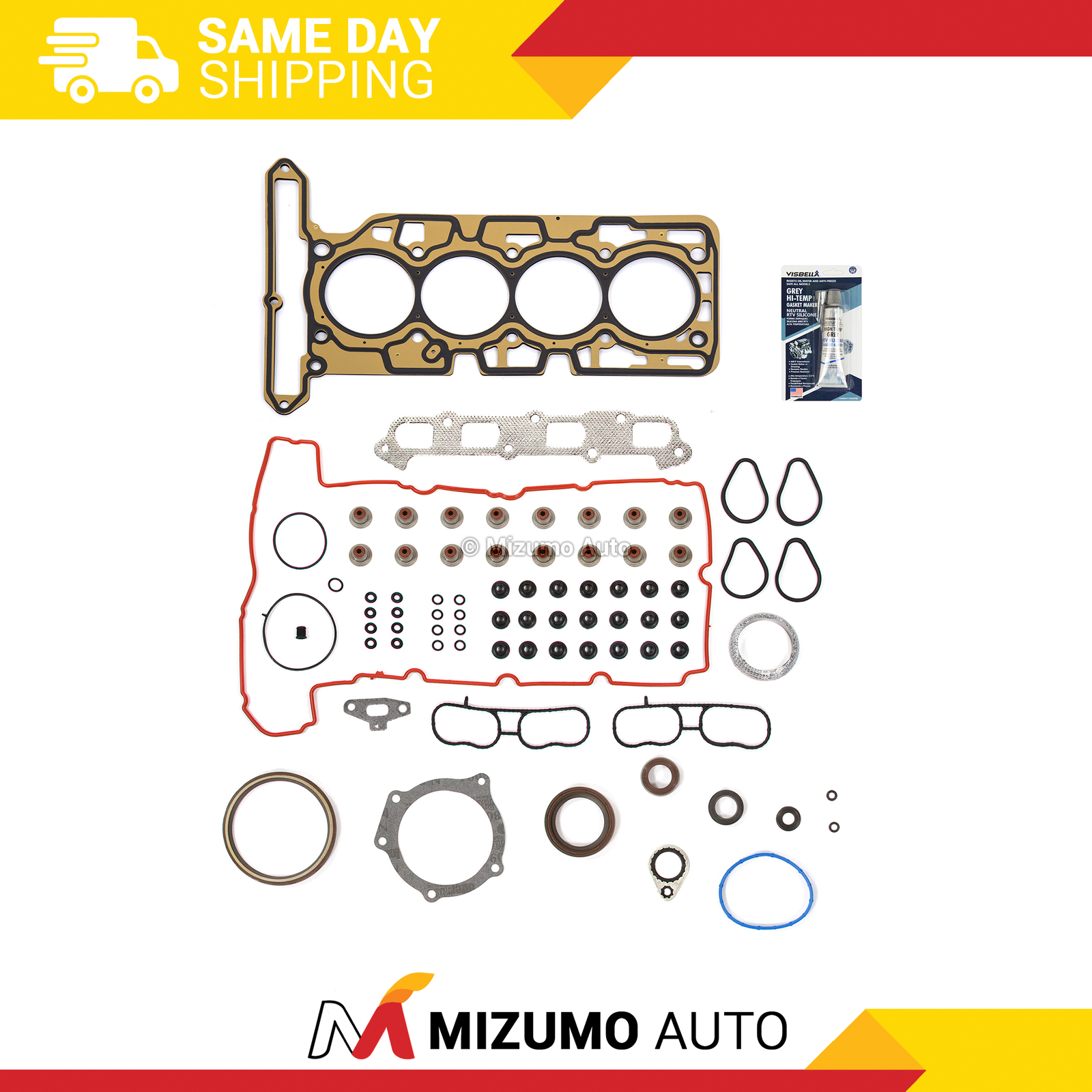 Full Gasket Set Fit 07-12 Chevrolet Corolado GMC Canyon Isuzu 2.9 DOHC 16V VIN 9