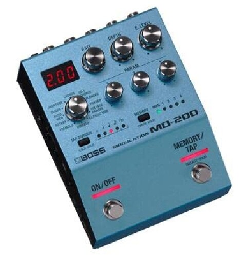 Boss MD-200 Modulation Guitar Effector Pedal Blue Compact Size Simple operation