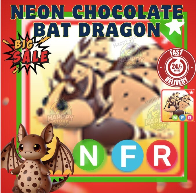 ❤️Neeon Chocolate Chip Bat Dragon(NFR) Adopt Pet cheap For Sale/Fast Delivery