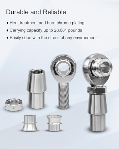 2 Set 3/4” Heim Joint Rod End Kit, Left and Right Hand Thread Heim Joint, 2
