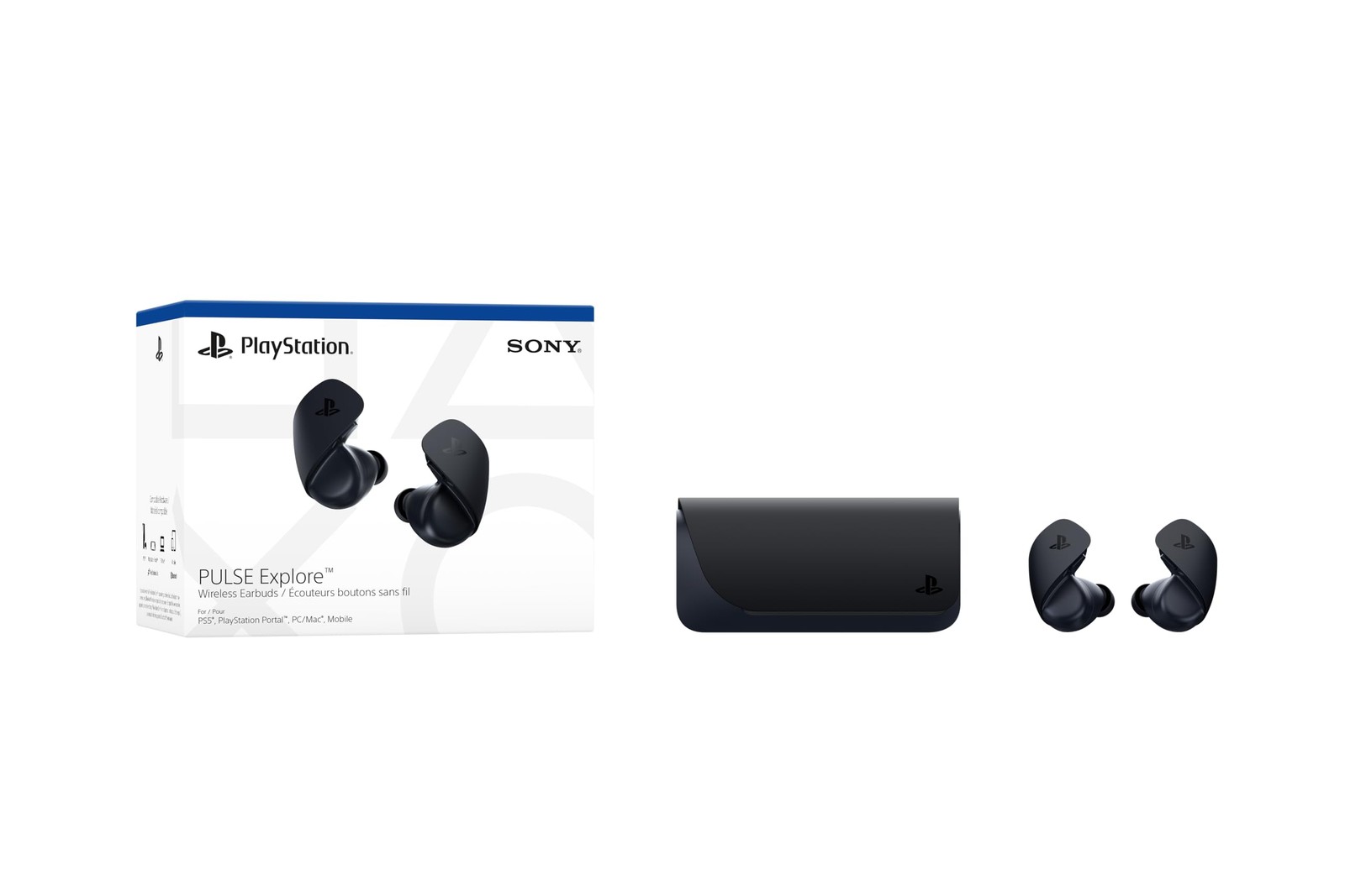 PlayStation CFI-ZWE1 Pulse Explore Earbuds Midnight Black Double Wireless