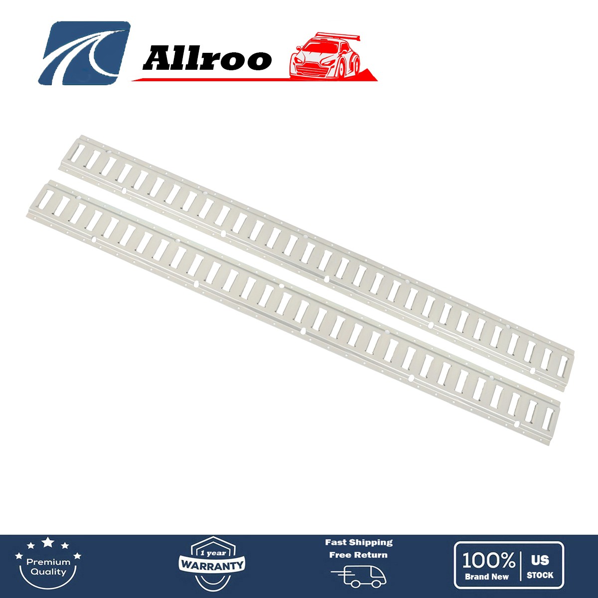 Two-piece Set 5' E Track Tie Down Rail High Quality Carbon Steel Universal