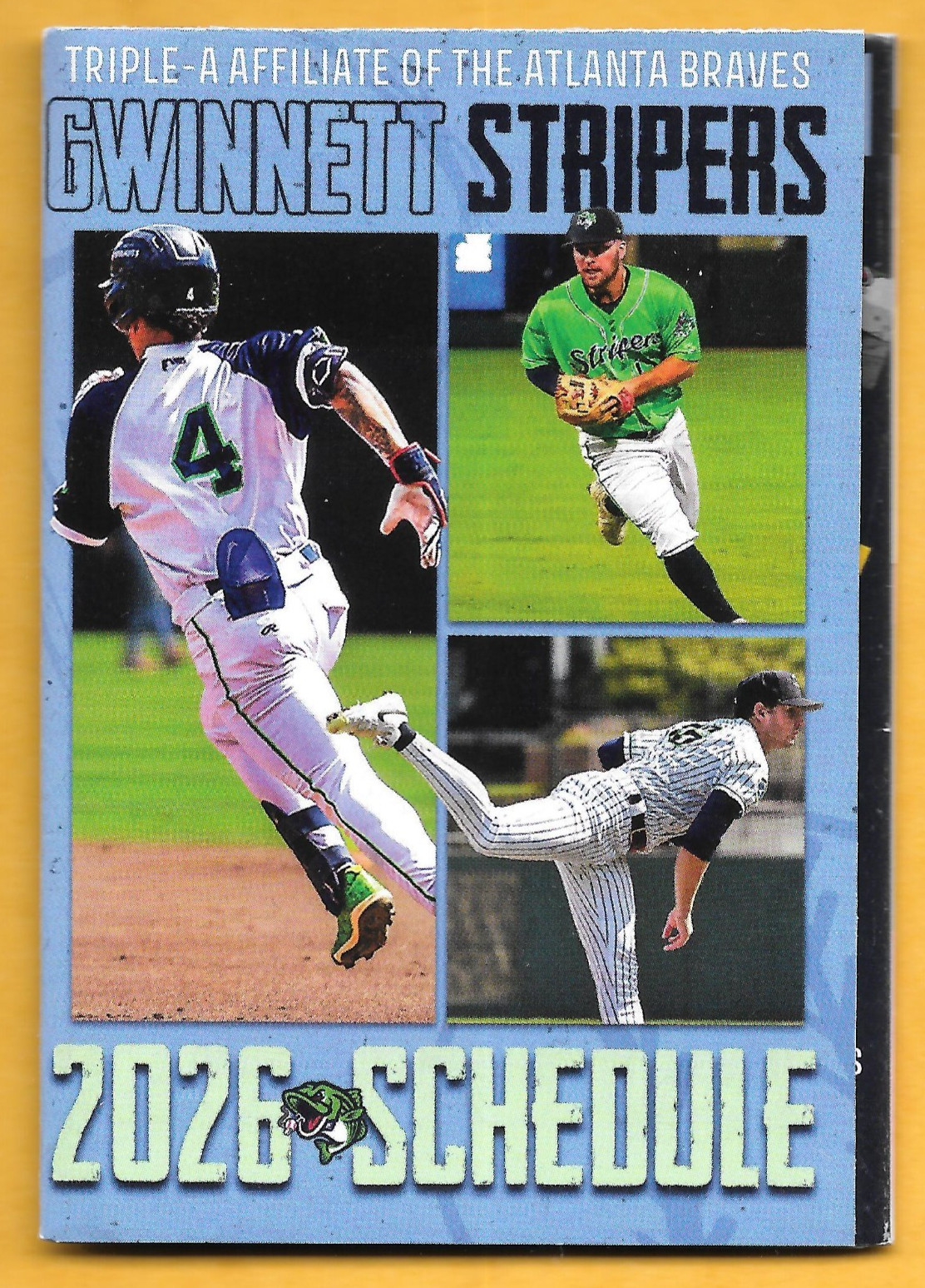 2026 Gwinnett Stripers Baseball Pocket Schedule (International League)