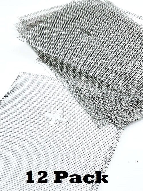 Aluminum Wire Screen Pan Covers #2 Coilspring Size - 12 Pack Trapping Supplies