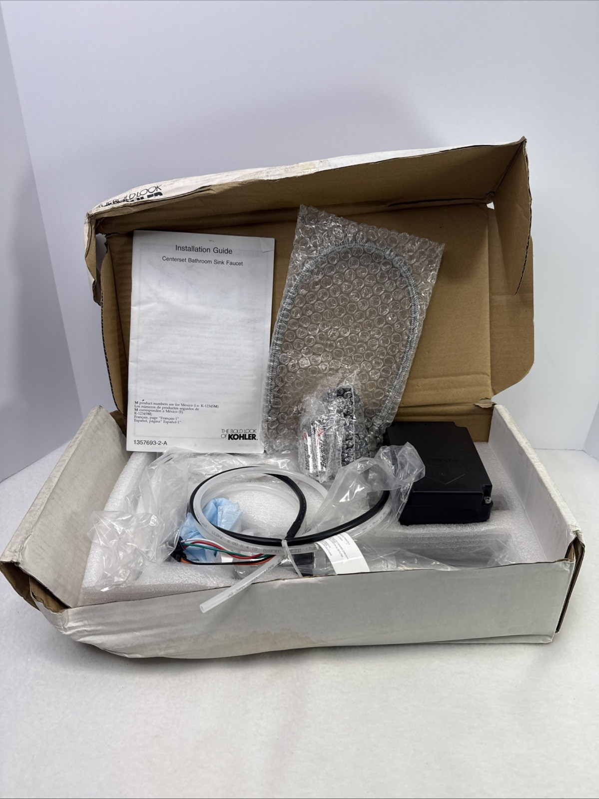 Kohler Strayt 0.5 GPM Single Hole Touchless Bathroom Faucet K-104S36-SANA-CP