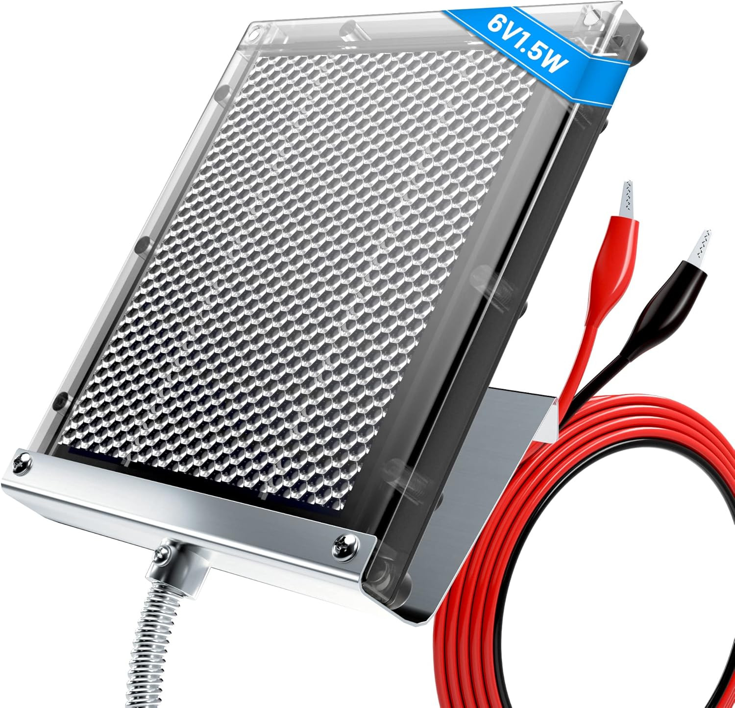 6V 1.5W Deer Feeder Solar Panel Waterproof with Bracket & Clip | Outdoor for Dee