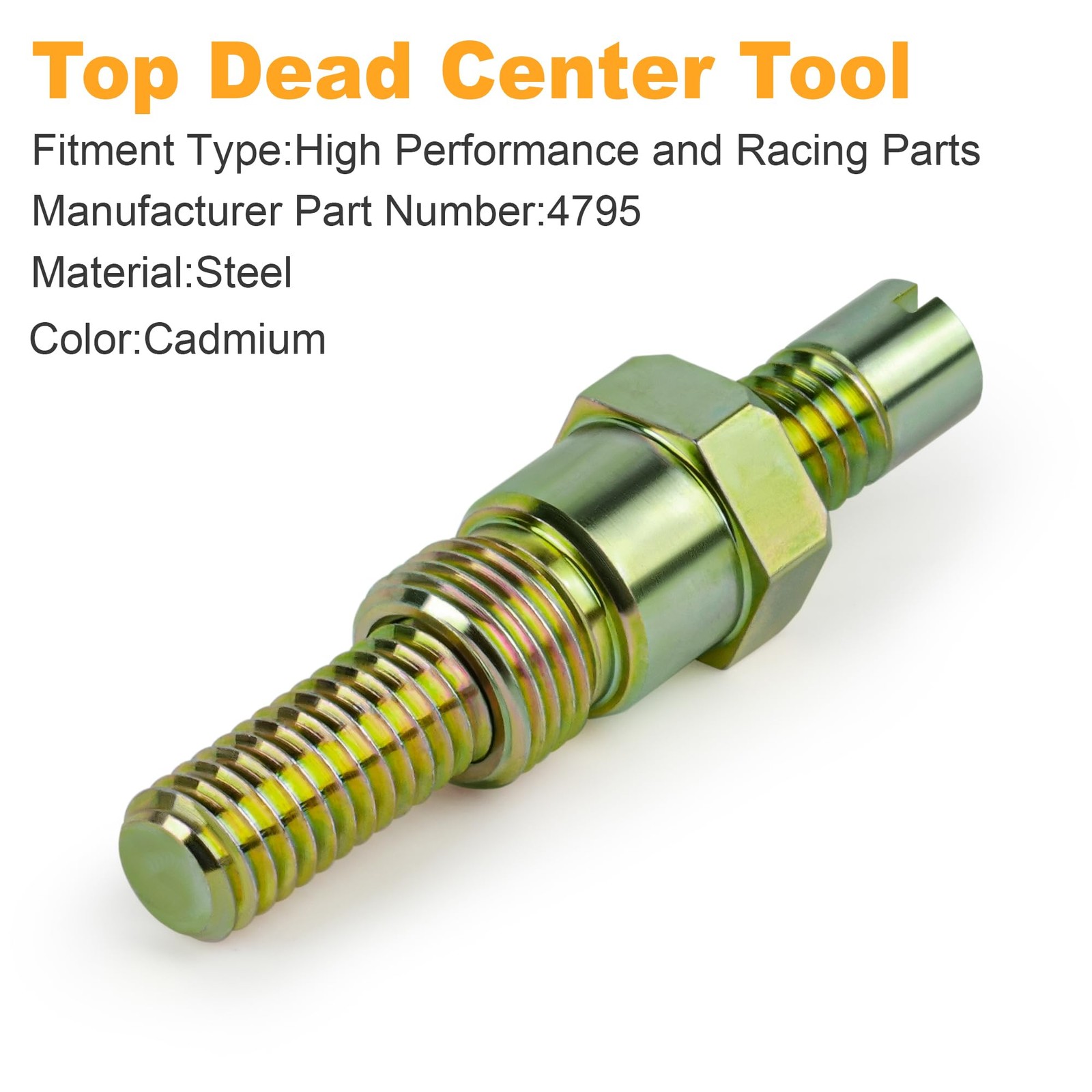 4795 Top Dead Center Piston Stop Tool, 14mm Bolt Style, Heads On, Engine