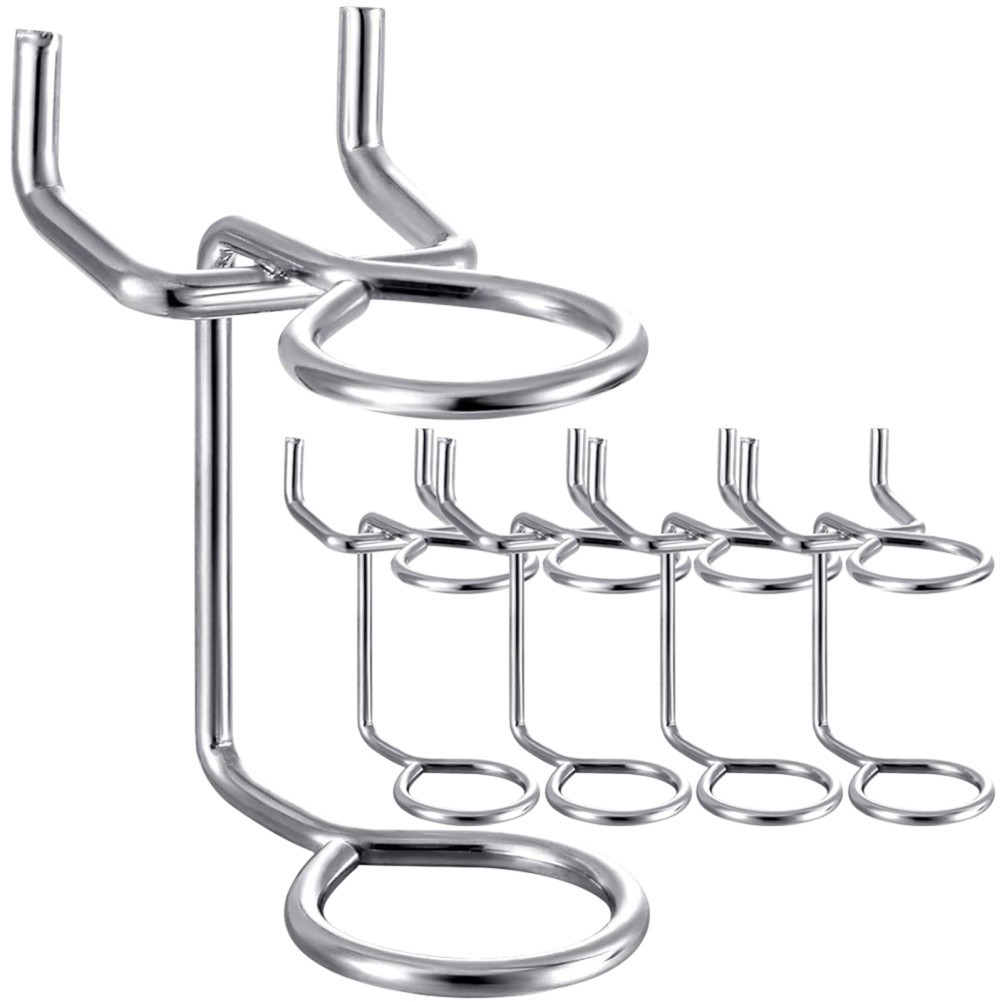 5 Pcs Peg Board Hooks Shop Tool Office Screw Driver Organizer Spanner Holder