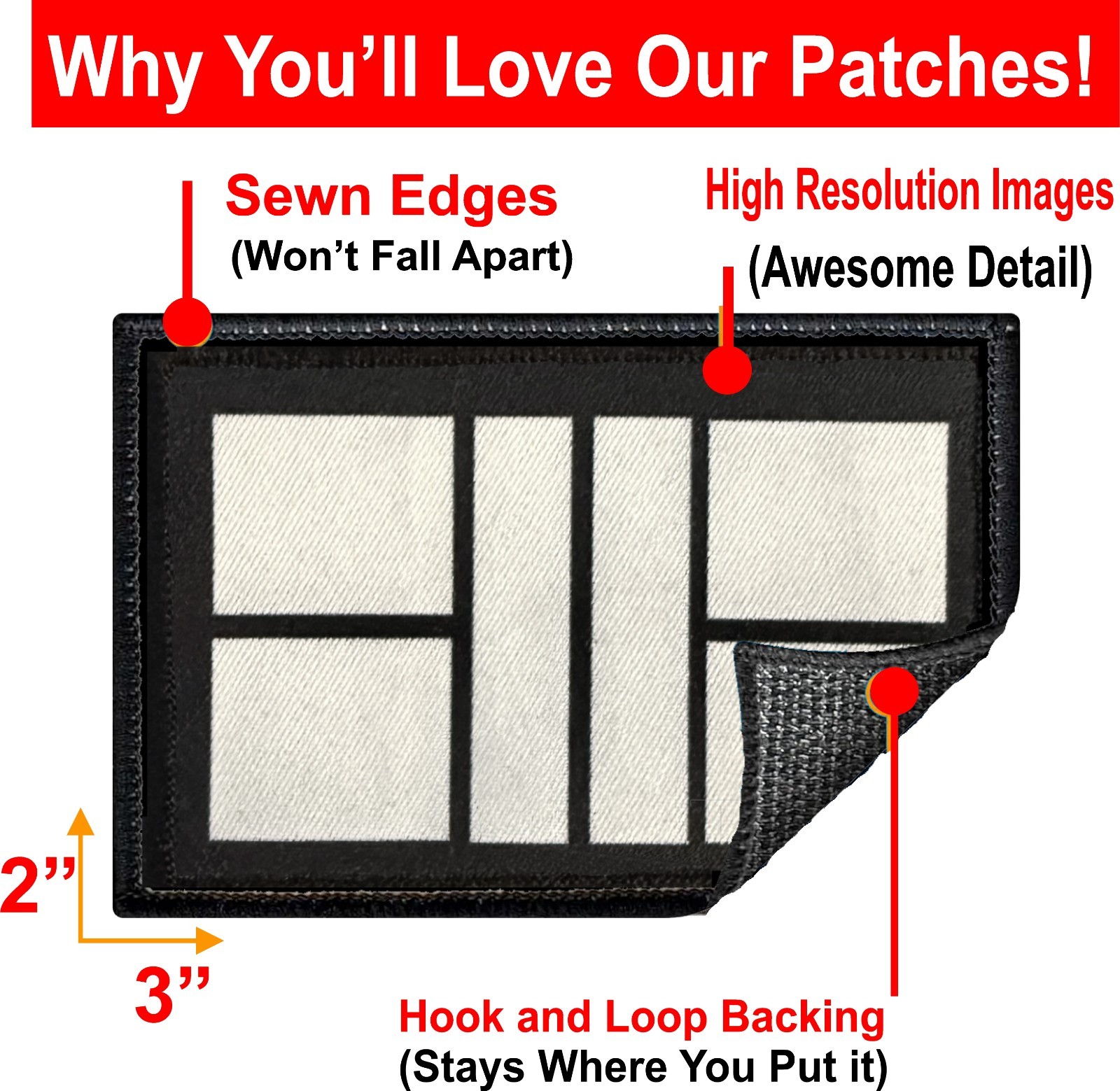 Pickleball Court Morale Patch | 2x3 hook and loop tactical patch