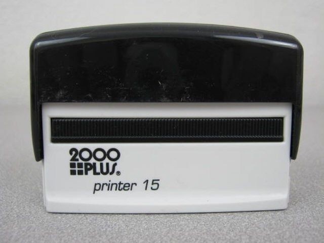 2000 Plus Self Inking Ink Stamp "Originator"