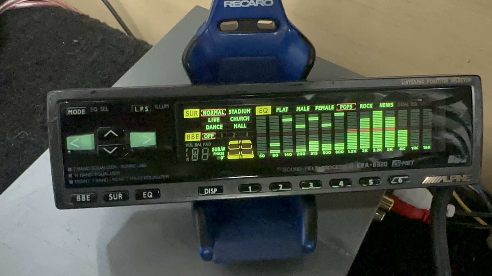 Alpine ERA-G320 DSP Digital Sound Processor EQ Equalizer. tested
