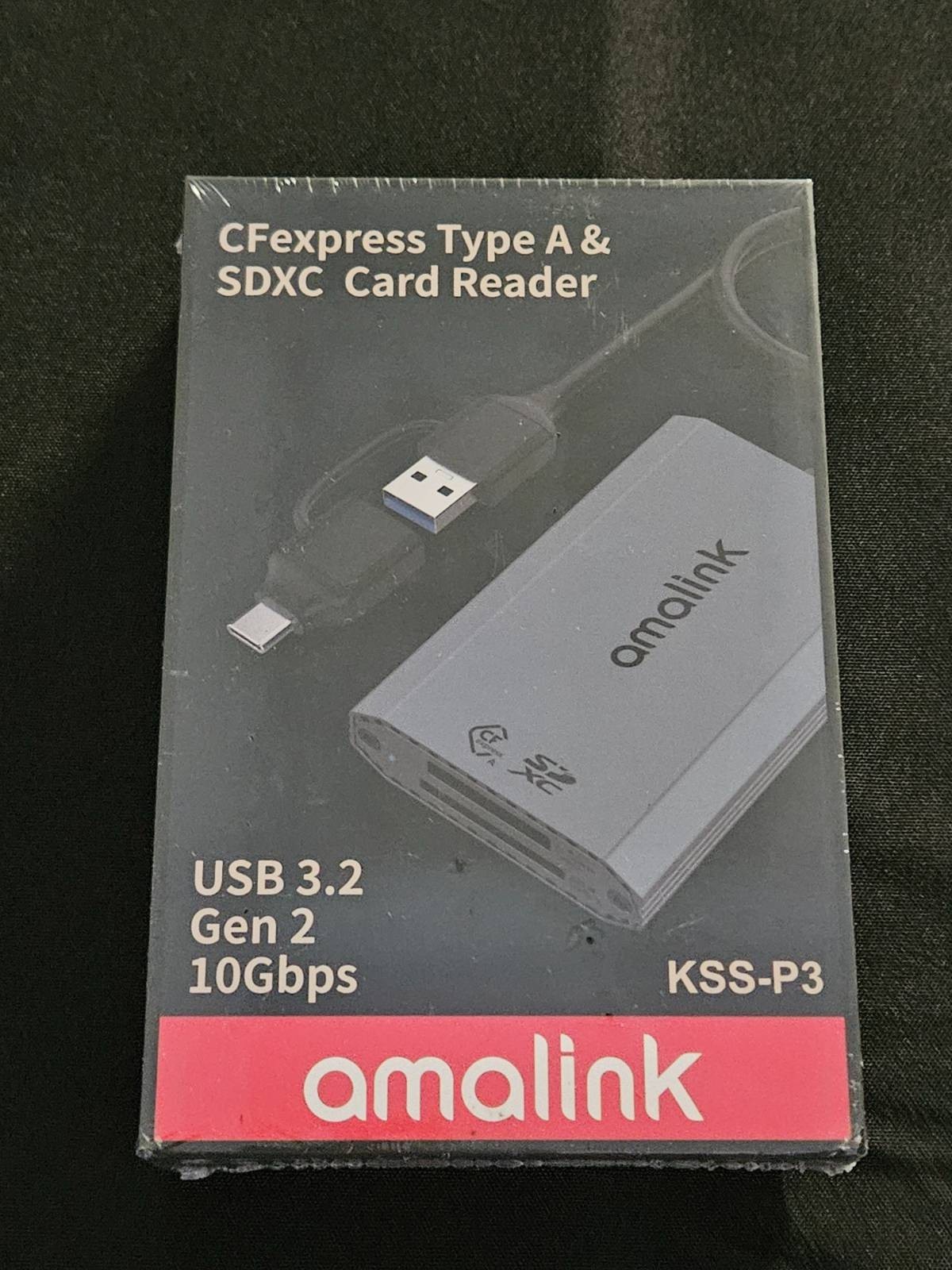 CFexpress Type A & SDXC Gen 2 Card Reader-Dual Slot Adapter w/ USB 3.2 Amalink