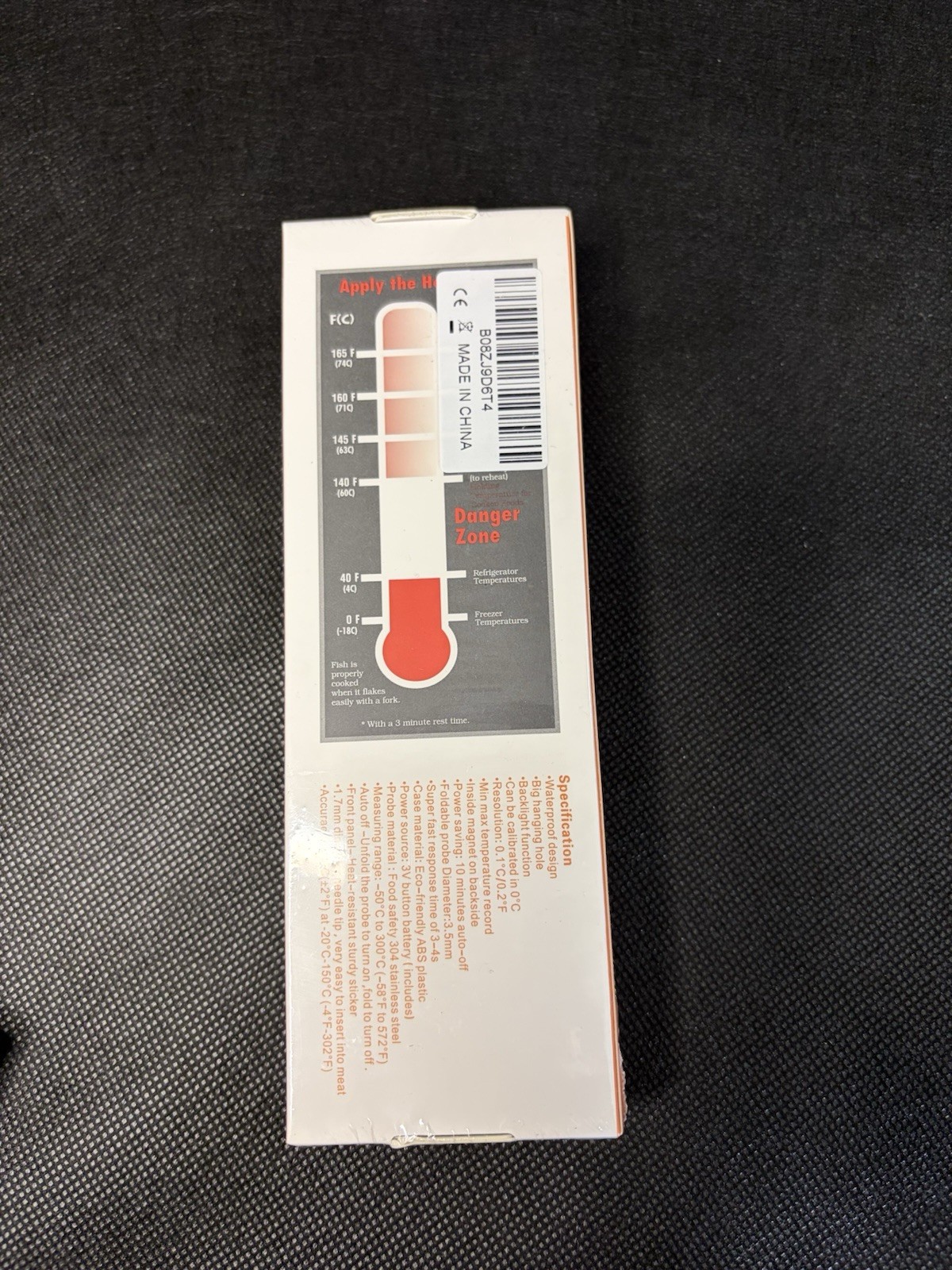 Comluck Waterproof Digital Meat Thermometer Instant Read Backlight Probe
