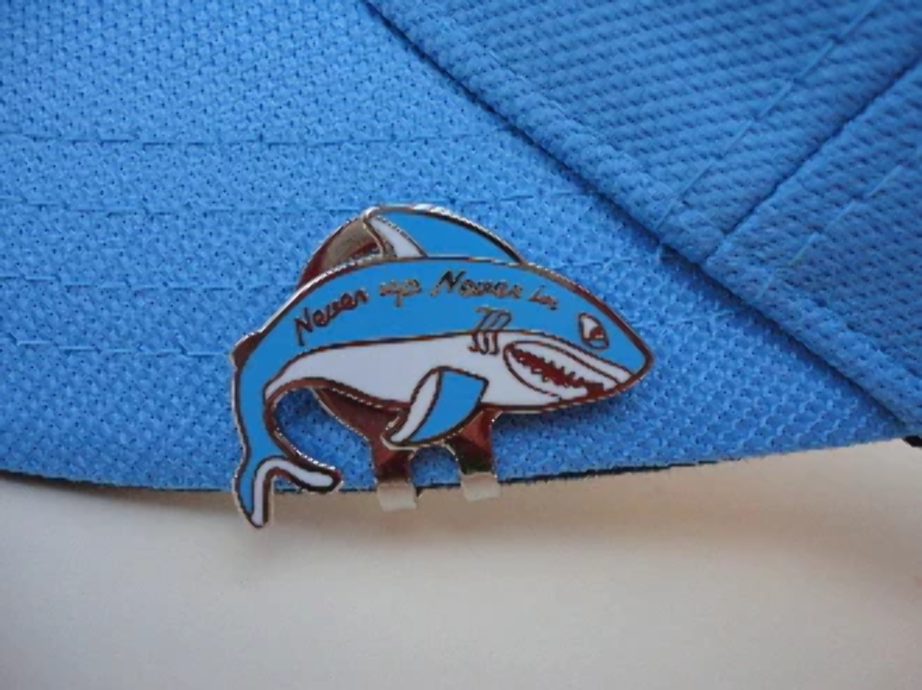 Shark Blue & White Ball Marker