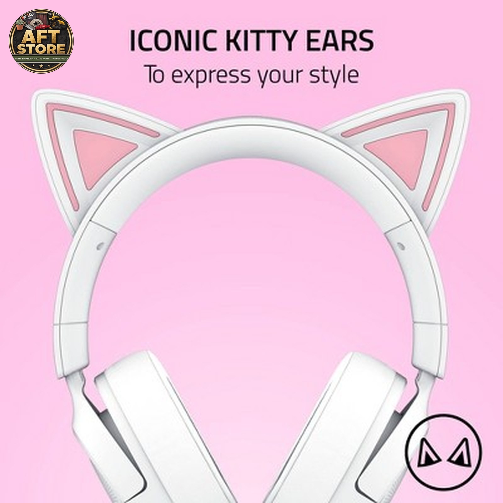 Razer Kraken Kitty V3 X Wired Gaming Headset - White