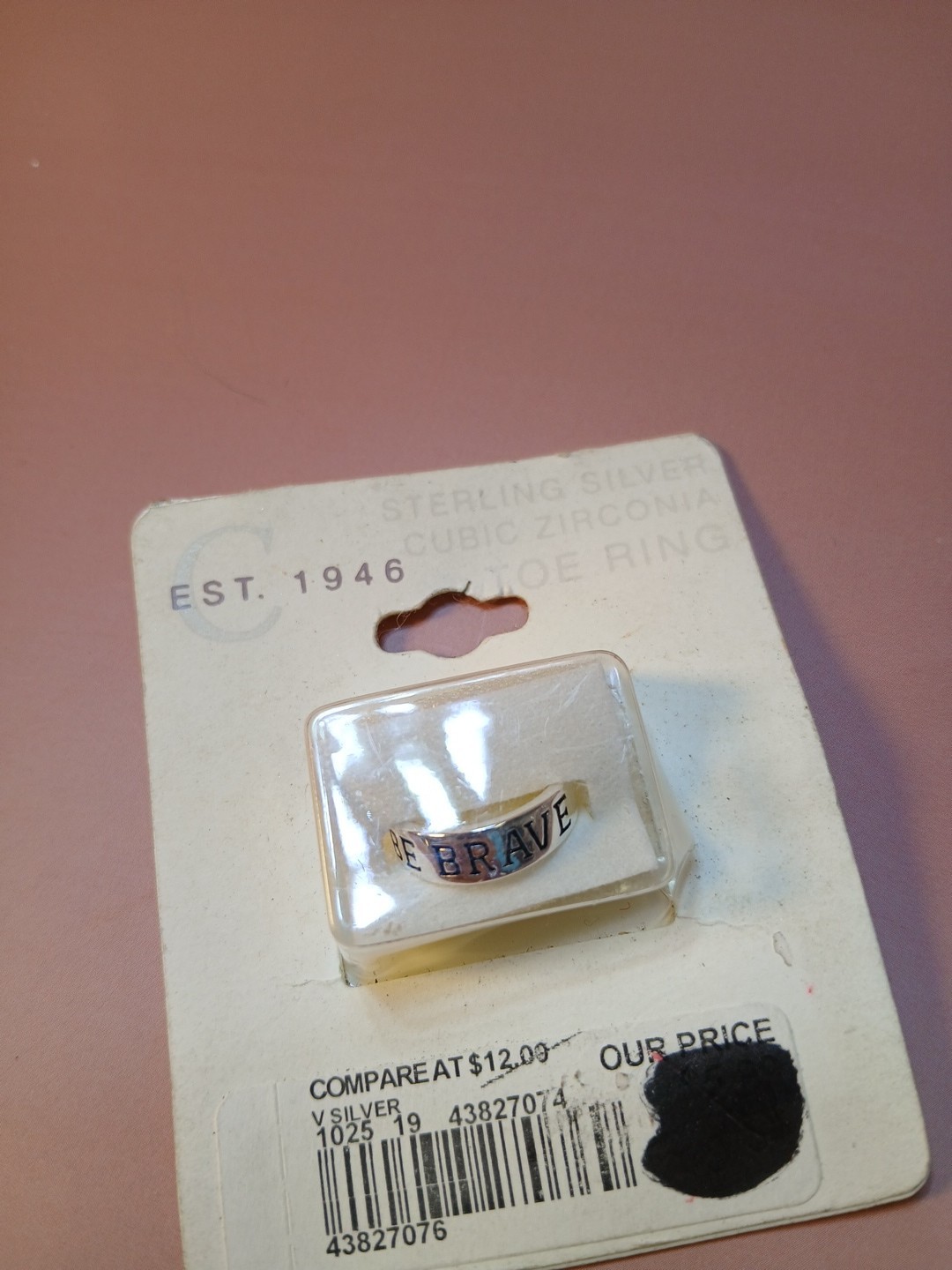 Est. 1946 Sterling Silver Cubic Zirconia Toe Ring