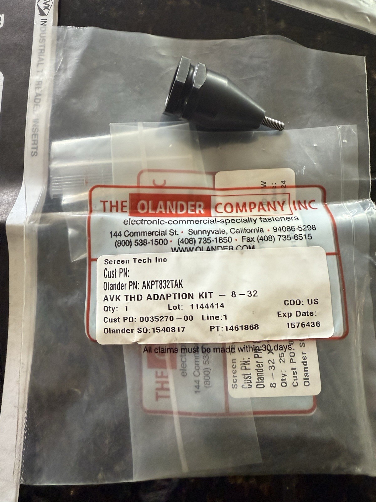 AVK 832 Nose Cone Assembly