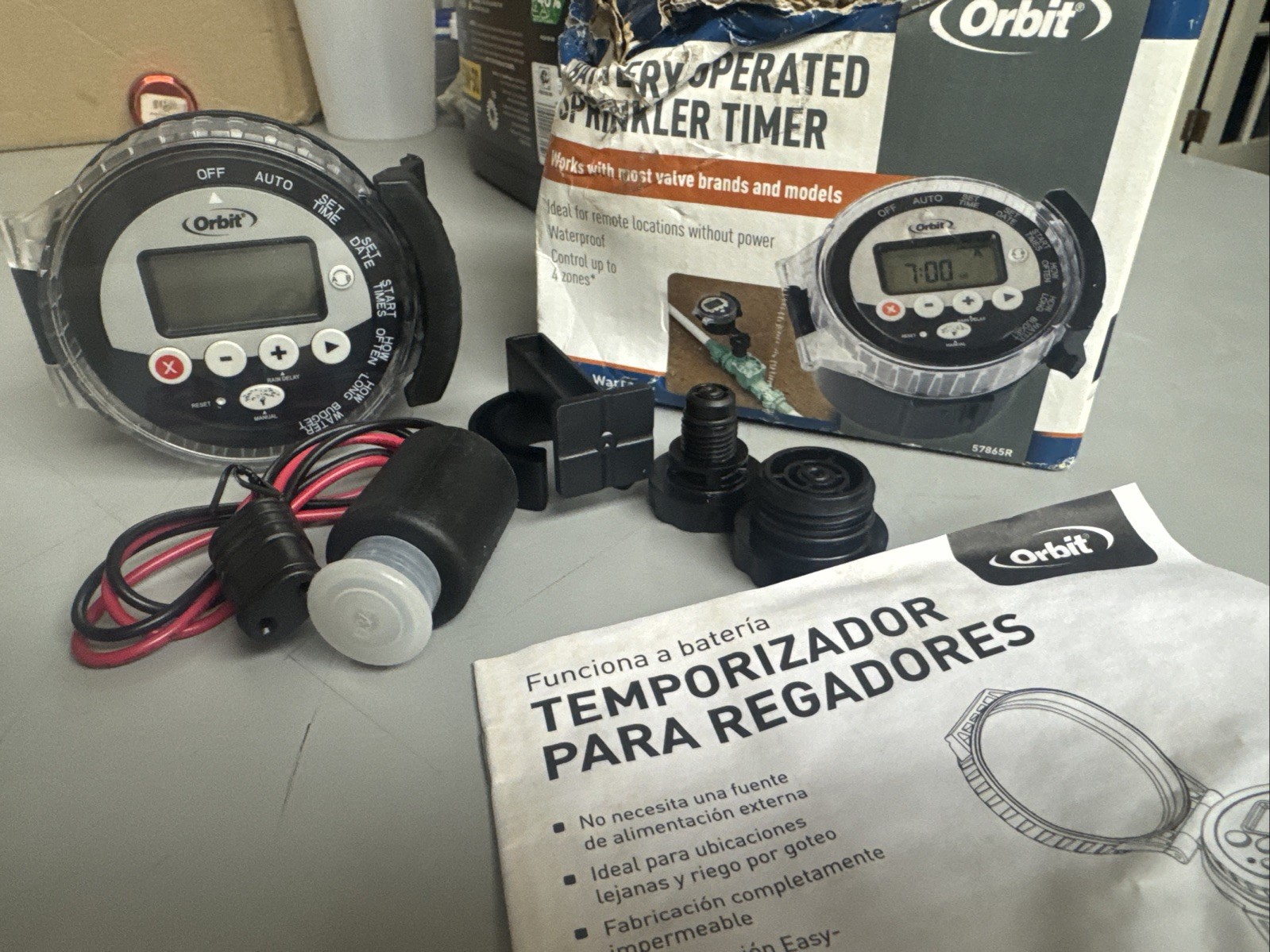57865 Outdoor Battery-Powered Water Sprinkler Controller