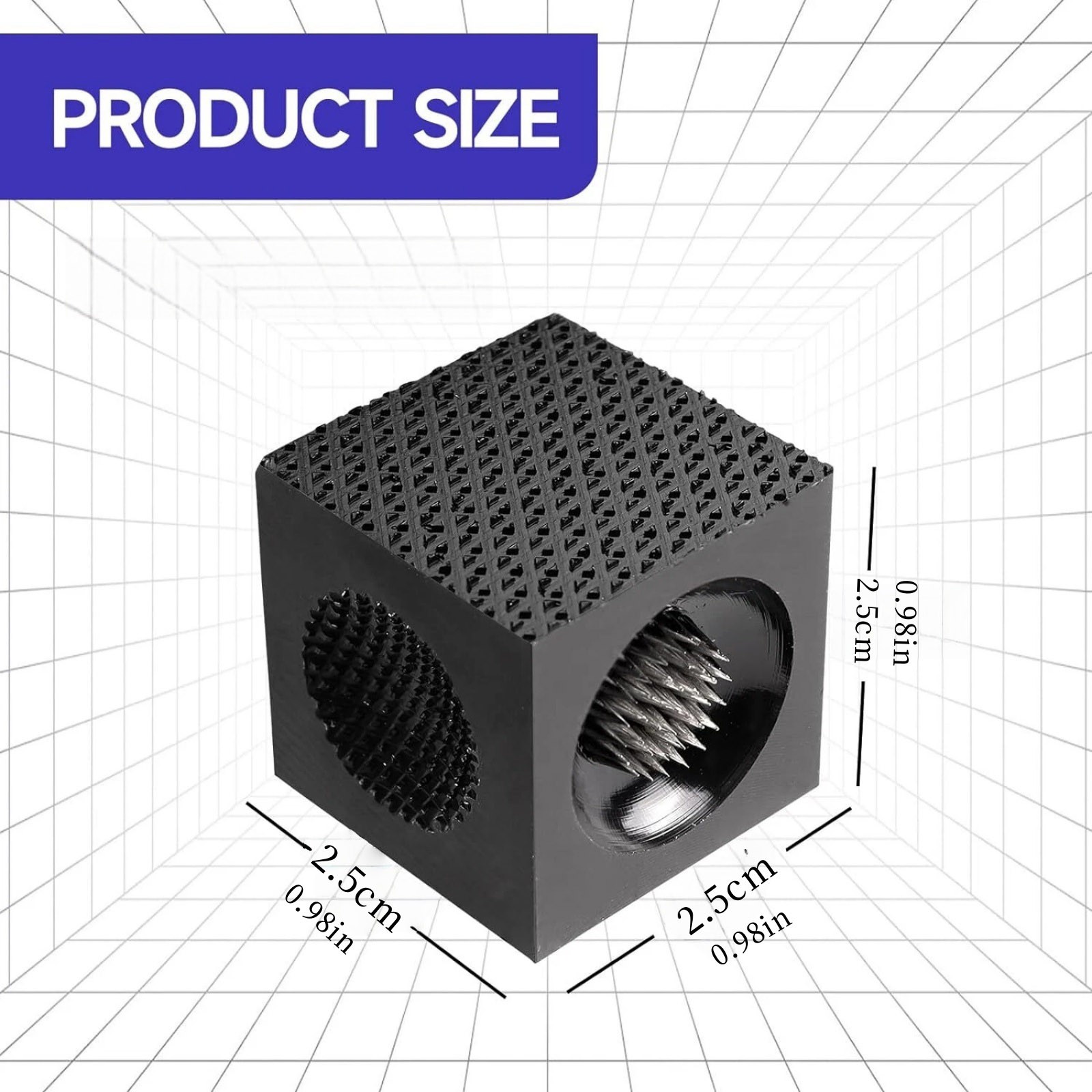 5-in-1 Multi-Function Billiard Pool Cue Tip Tool, Scuffer/Shaper/Aerator Cube
