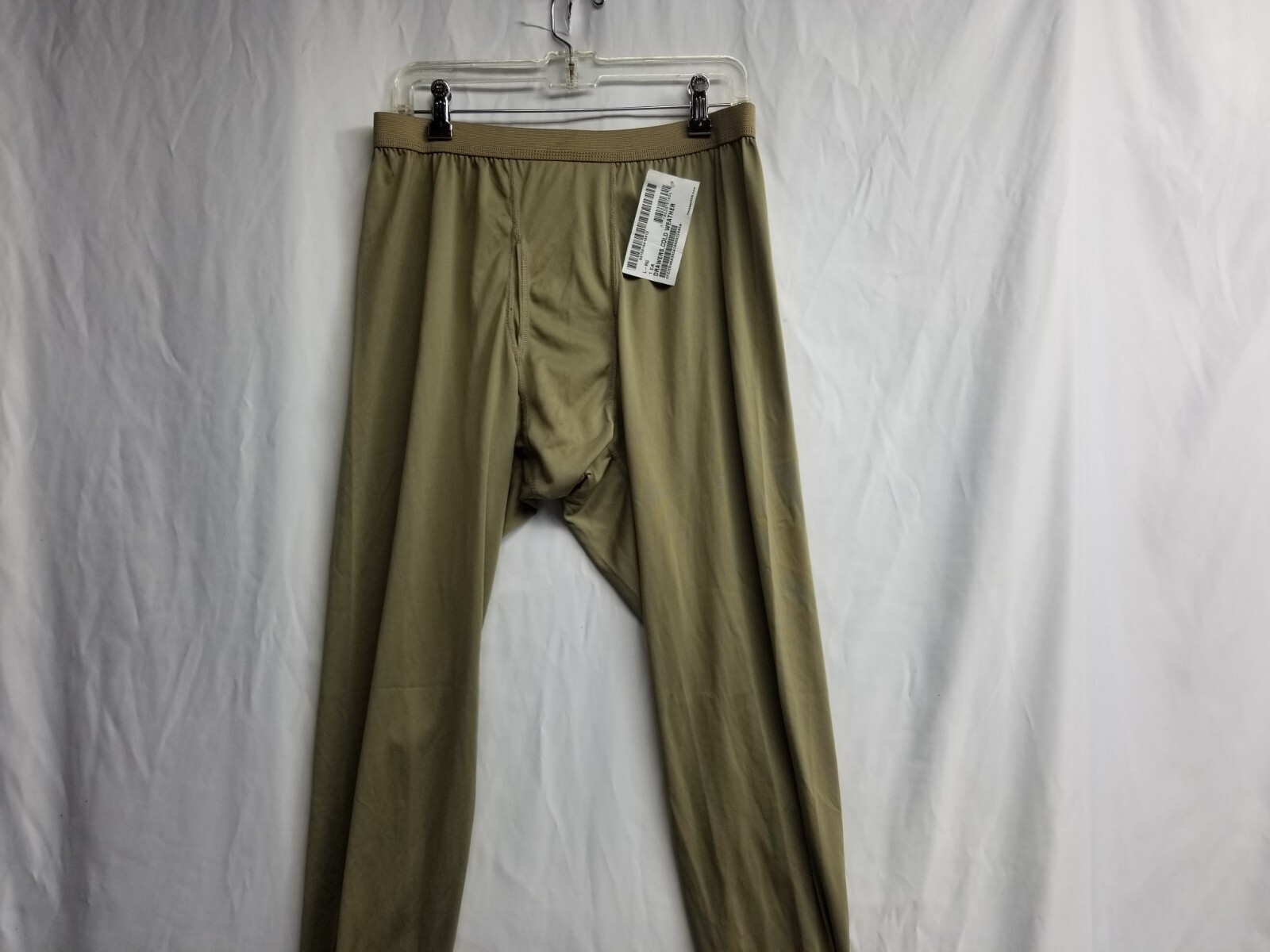 US Military Drawers Mens Extra Large Brown Cold Weather Base Layer Fleece Lined