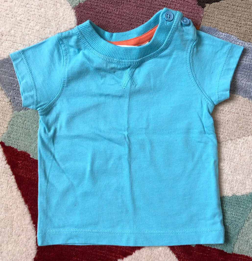 John Lewis blue T-shirt, Newborn, Excellent Condition