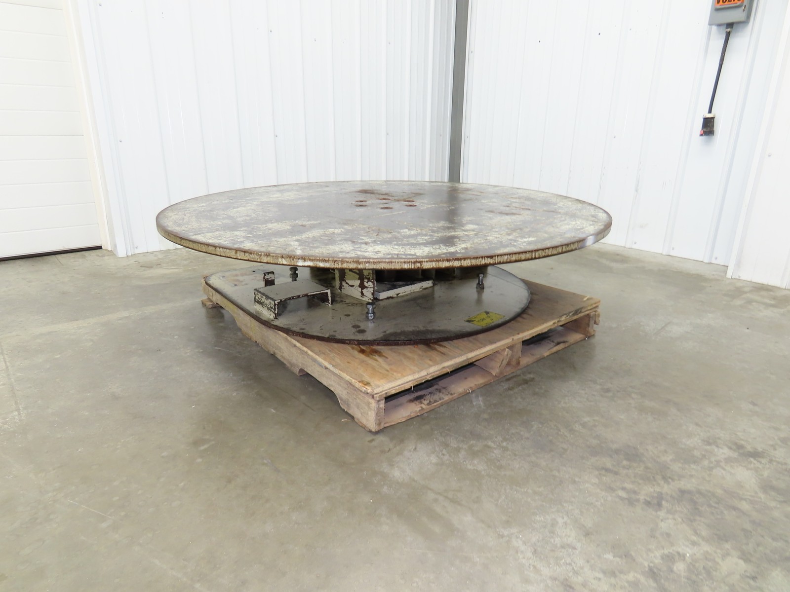 1" Steel Top Turn Table Work Bench Uncoiler 60" Top 1Hp 90V DC Motor
