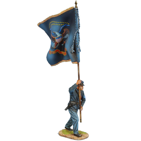 ACW104 Union Sergeant Standard Bearer - 56th PA Vols Regt Colors by First Legion
