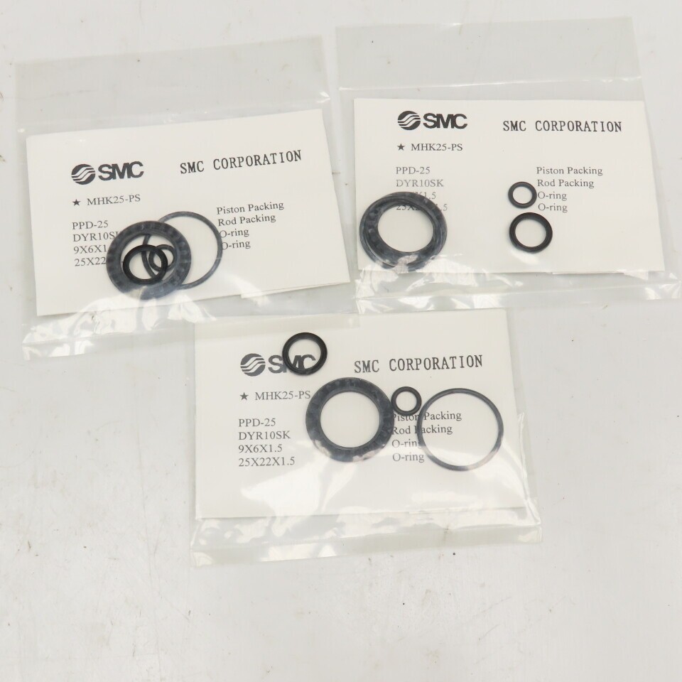 SMC MHK25-PS Parallel Gripper Seal Kit Lot Of 3