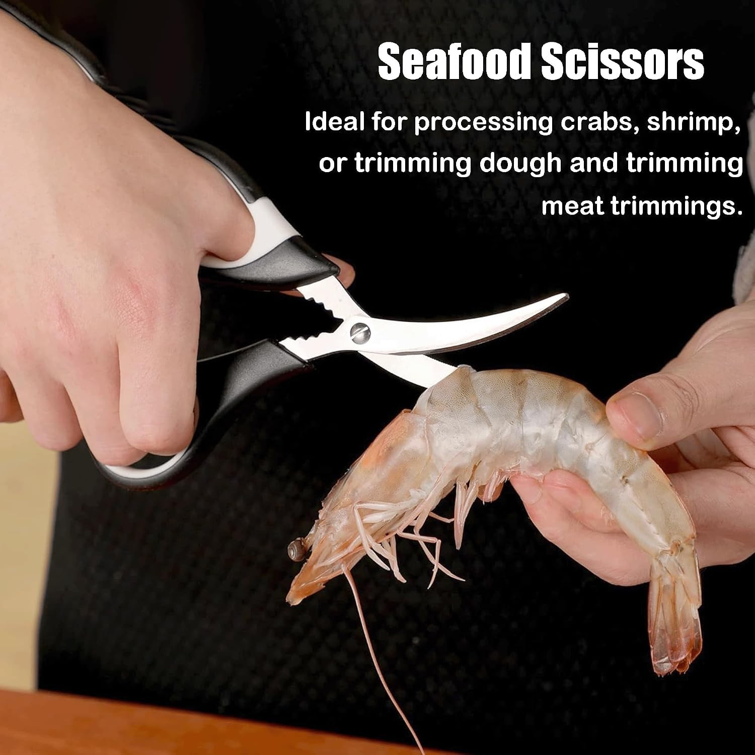 Versatile Kitchen Scissors Set with Durable Blades - Includes Seafood Shears