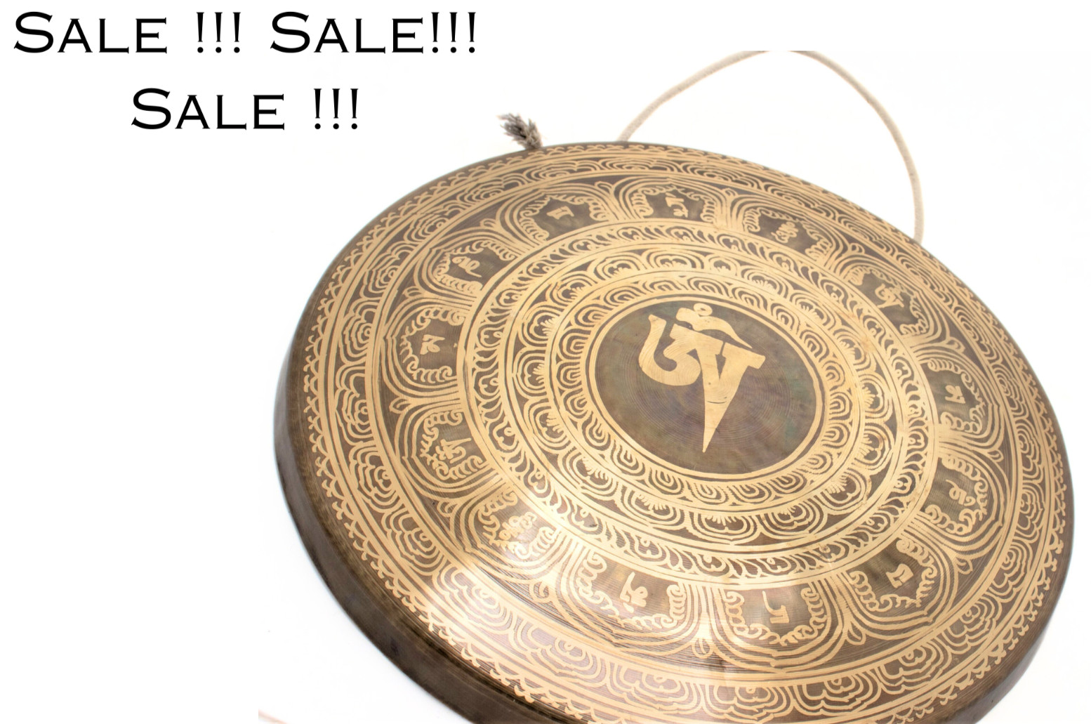 Handmade Tibetan Gong - 16 inches - Meditating Gong for Sound Bath