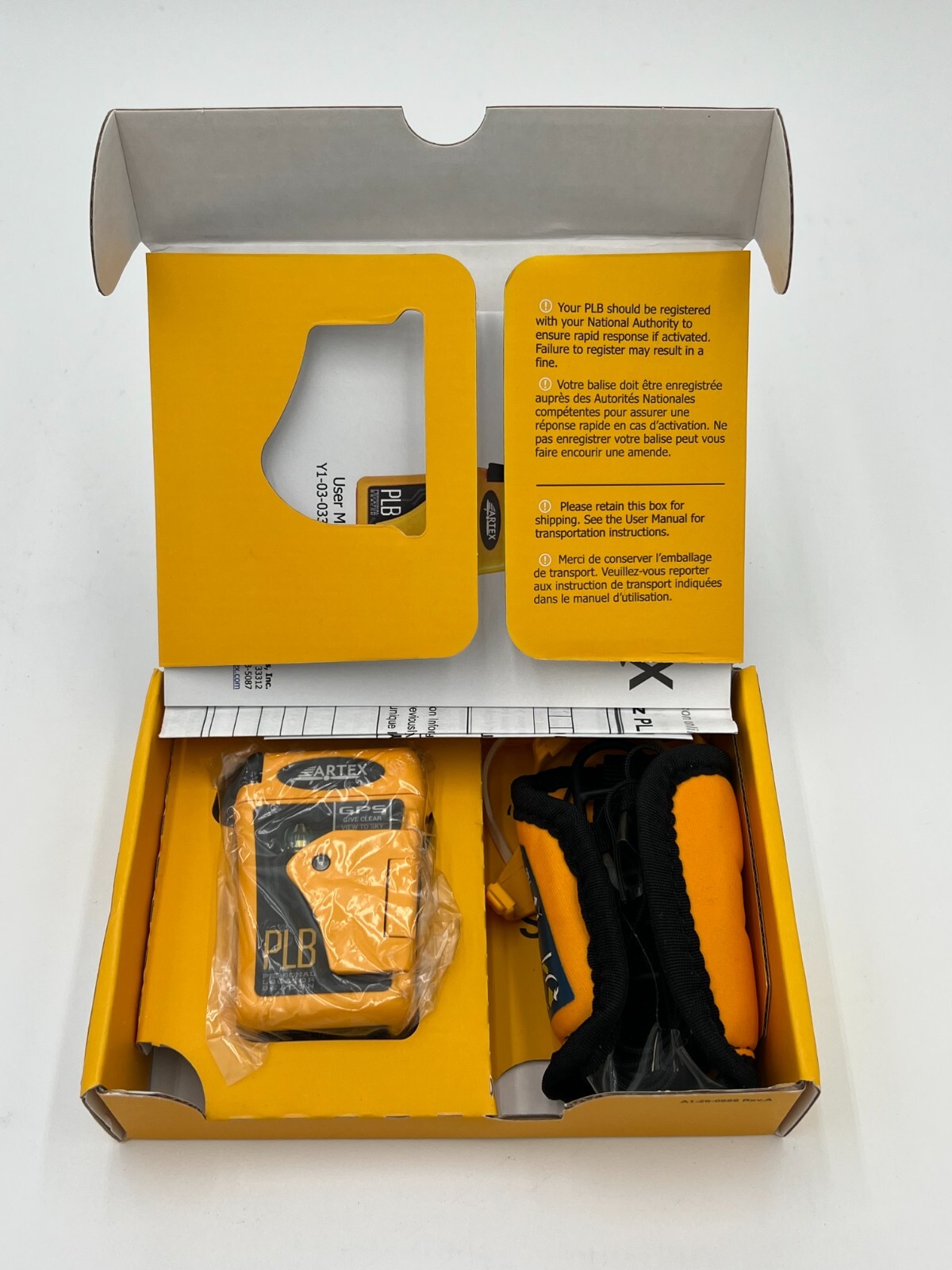 Personal Locator Beacon (PLB) Battery Expires April 2029