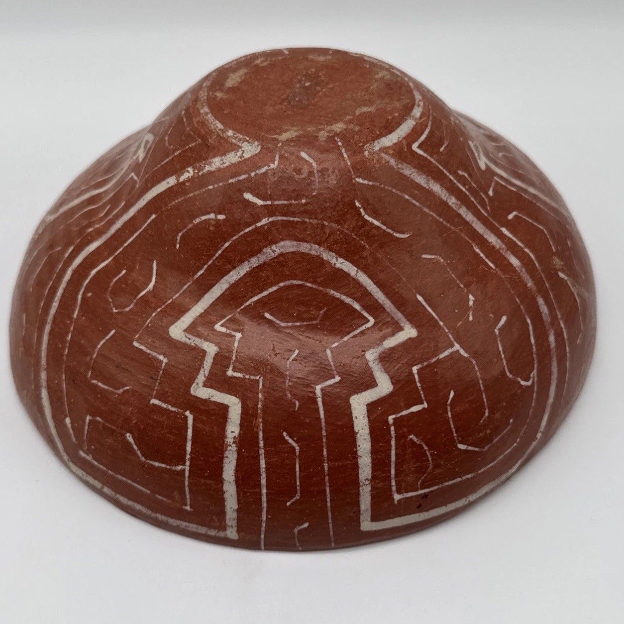 Medium Shipibo-Conibo Vessel – Wide Polychrome Bowl – Peruvian Tribal Art