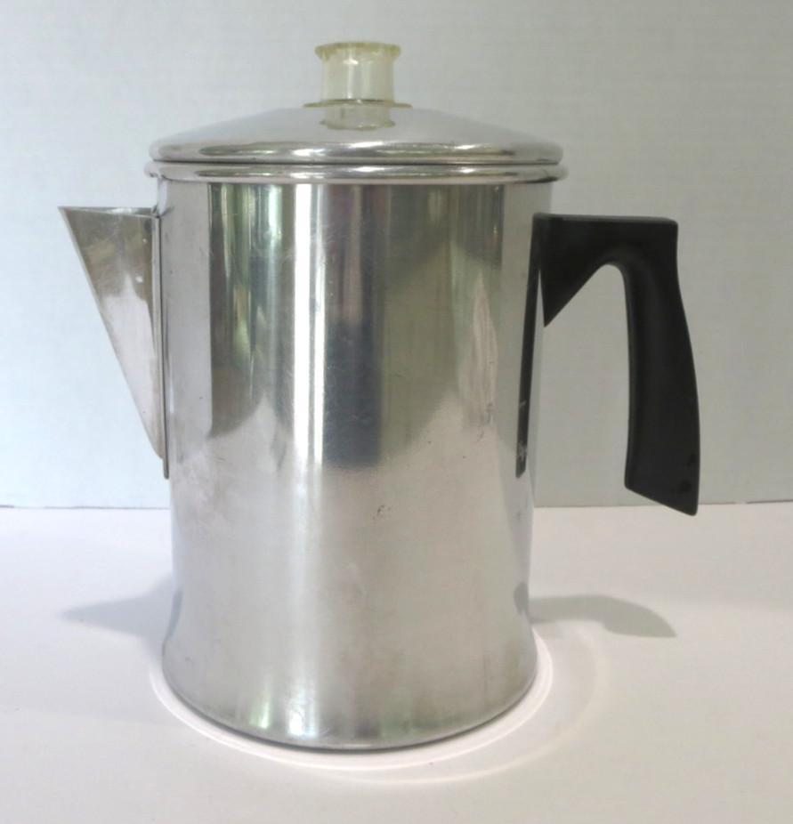 Vintage Foley Aluminum Coffee Pot Percolator Stove Top Camping Complete USA