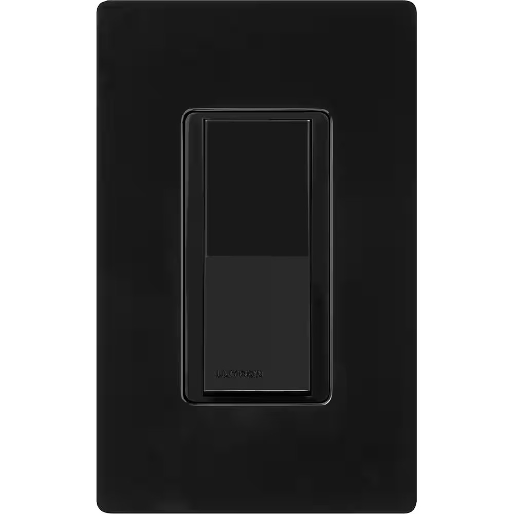 Claro On/Off Switch, 15 Amp/Single Pole, Black (CA-1PS-BL)