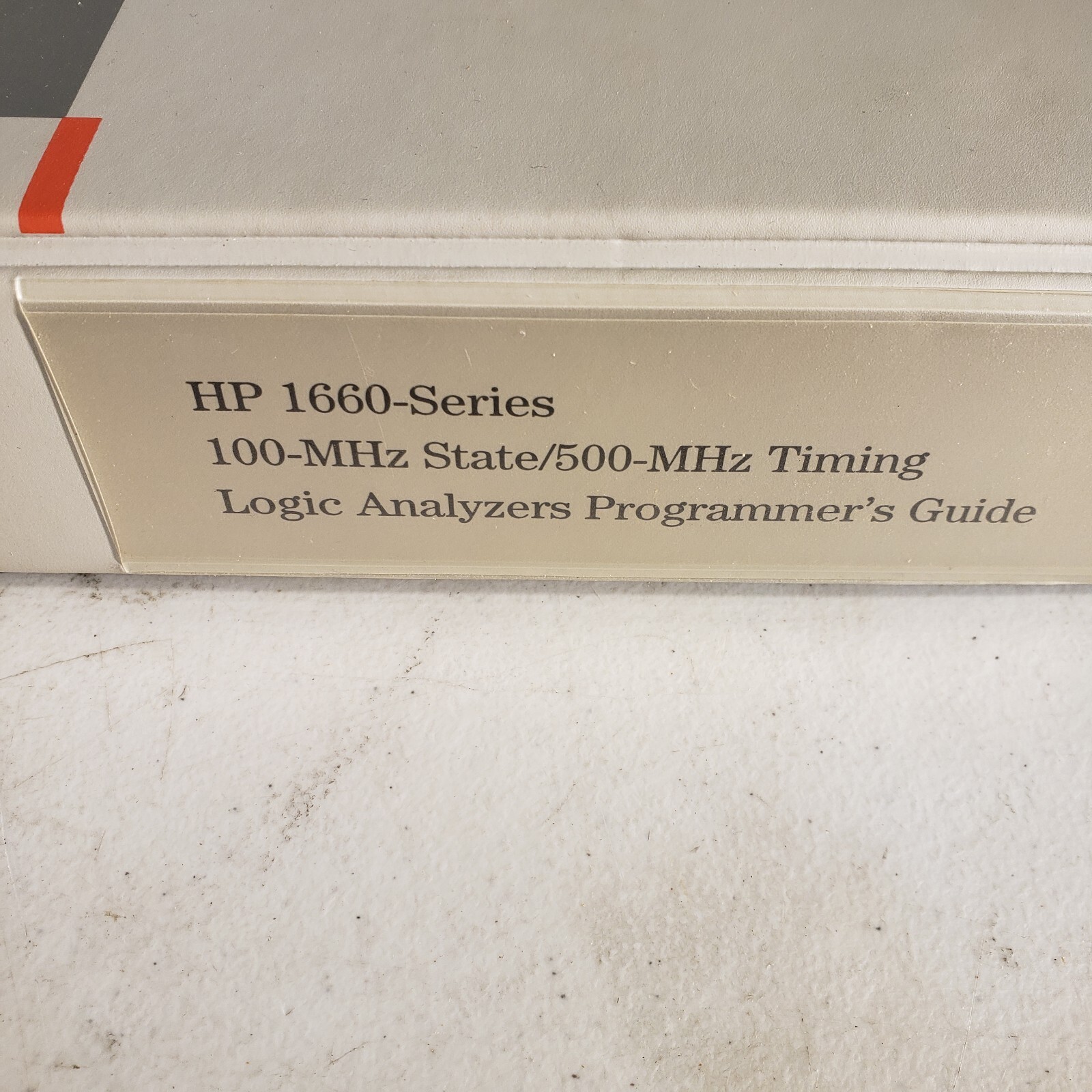 Hewlett Packard 1660 Series Logic Analyzers Programmer's Guide 01660-90902