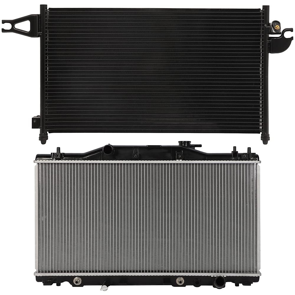 Aluminum Radiator and Condenser Replacement for RSX 2.0L 2002-2006 2412